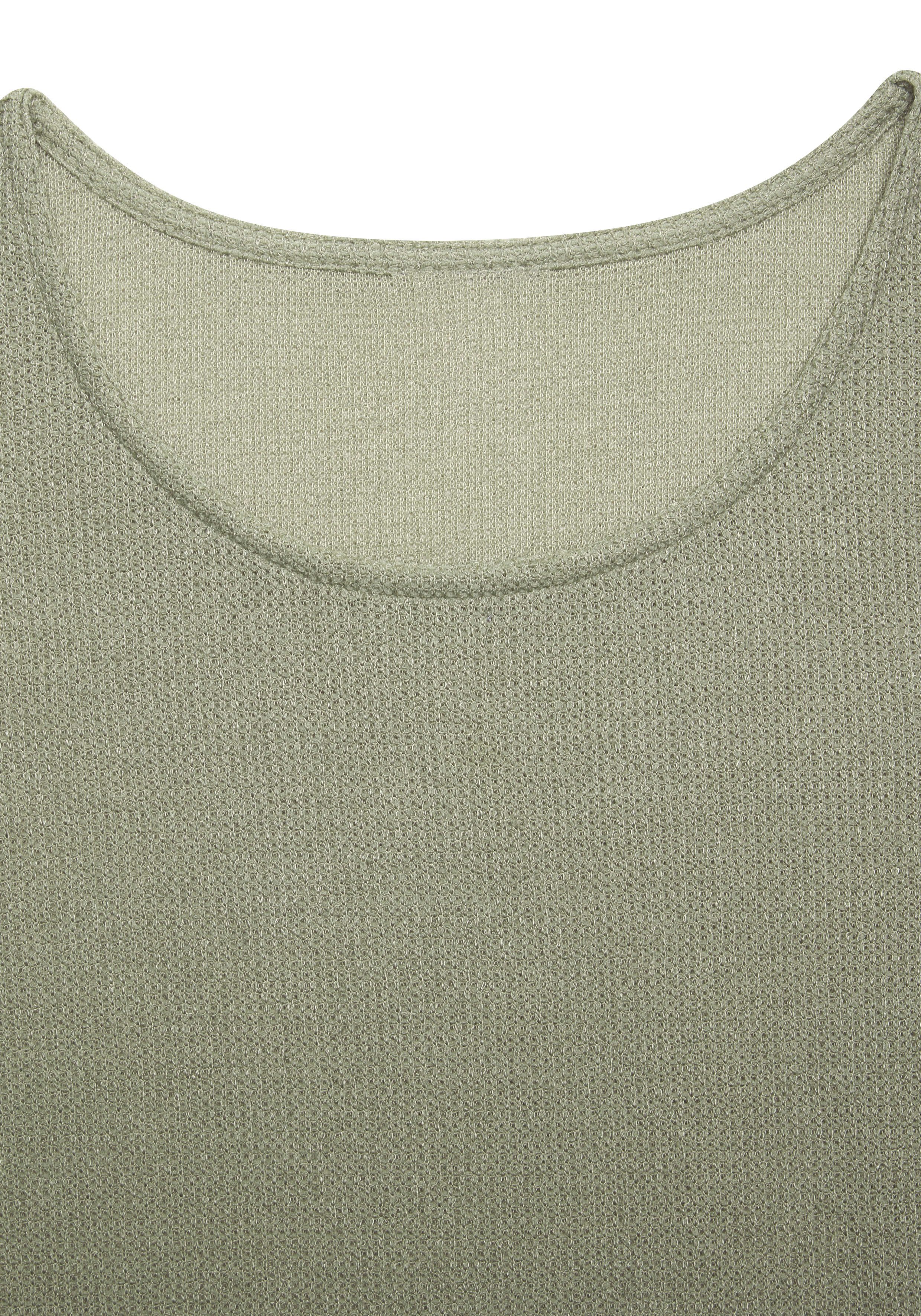 Vivance Shirt met lange mouwen Van pluizig breiwerk gemaakt van kreukvrij materiaal
