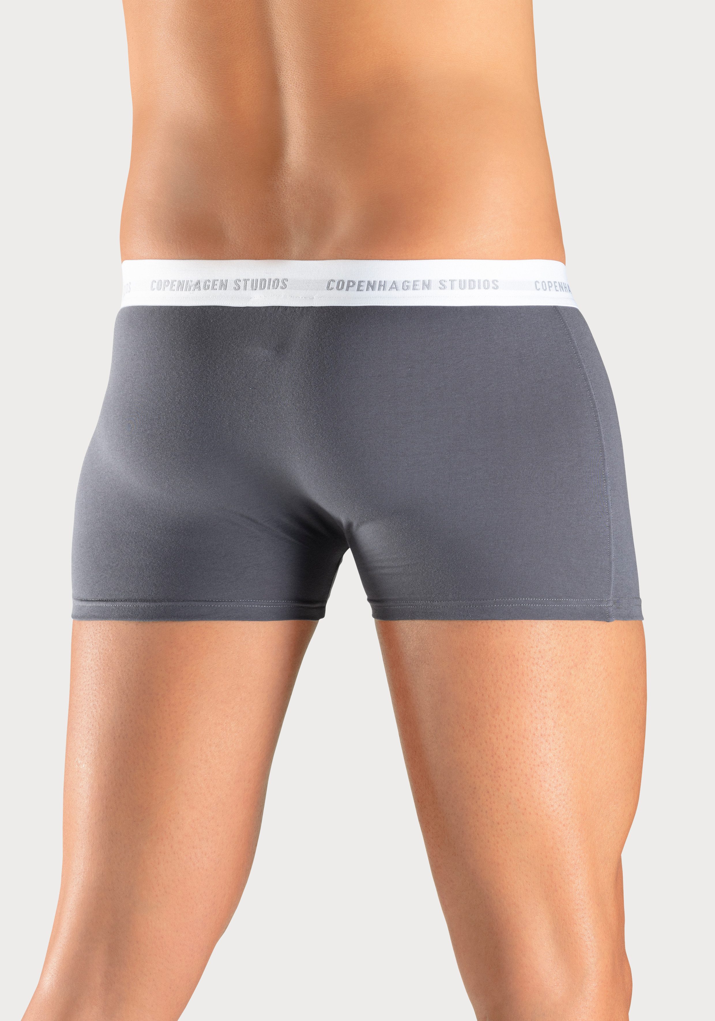 Copenhagen Studios Boxershort voor heren met witte logo-tailleband (3 stuks)
