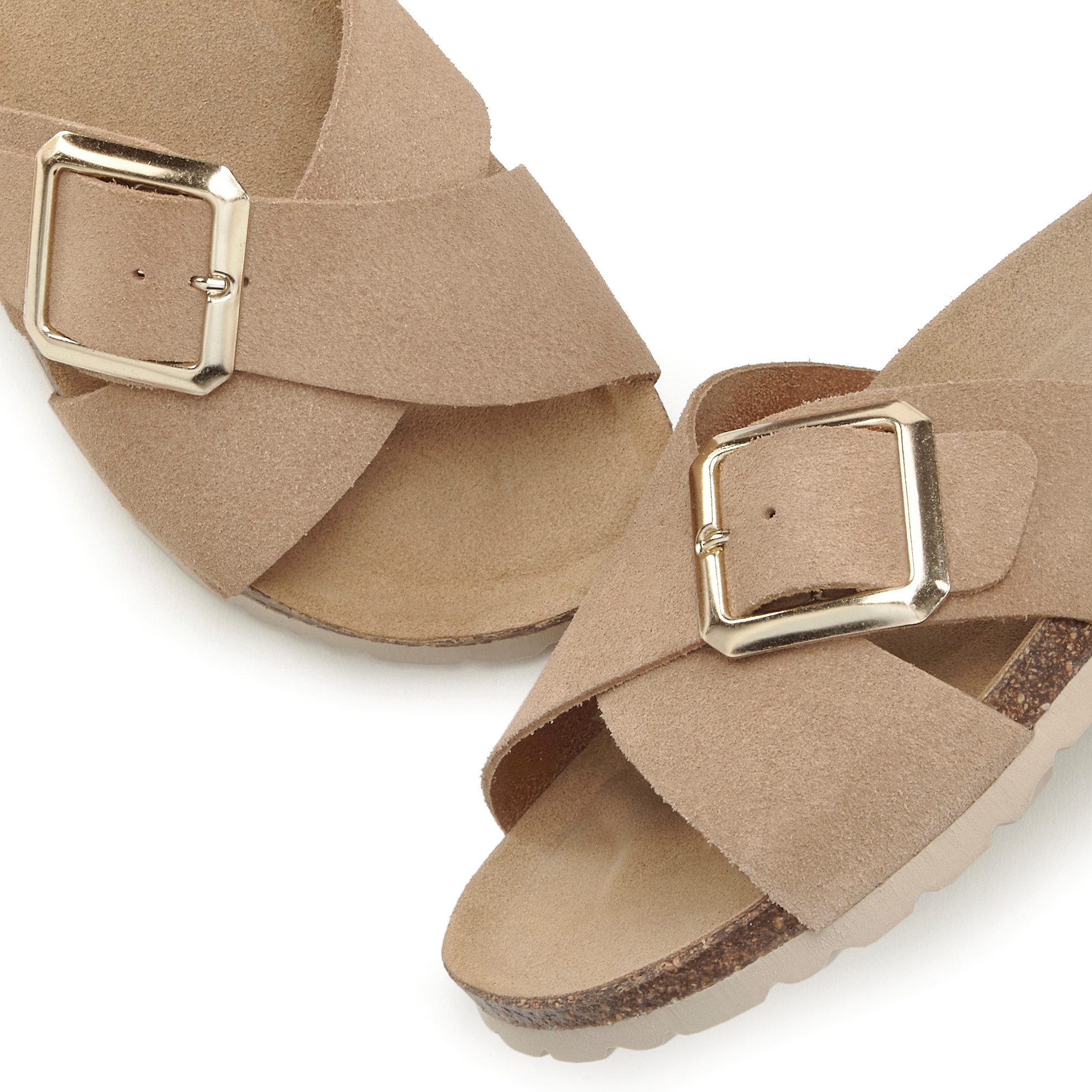 Elbsand Slippers Mule, Sandalen, open schoen Mule, sandaal, open schoen, hoogwaardig leer, zacht kurken voetbed