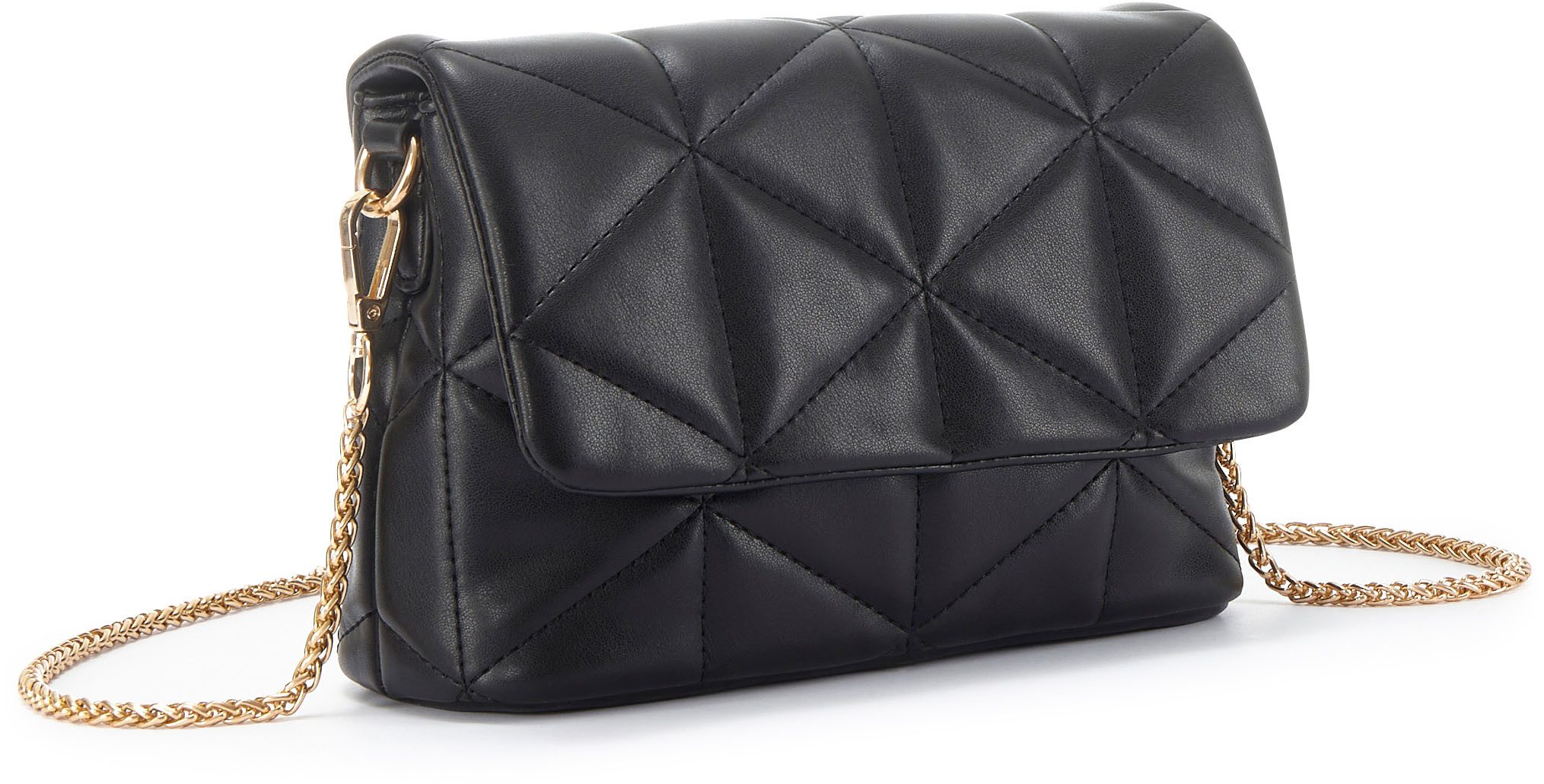 Vivance Schoudertas Minibag met modieuze stiksels, kettingtas, handtas vegan