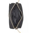 lascana schoudertas mini-bag met kettinghandvat en ring-applicatie zwart