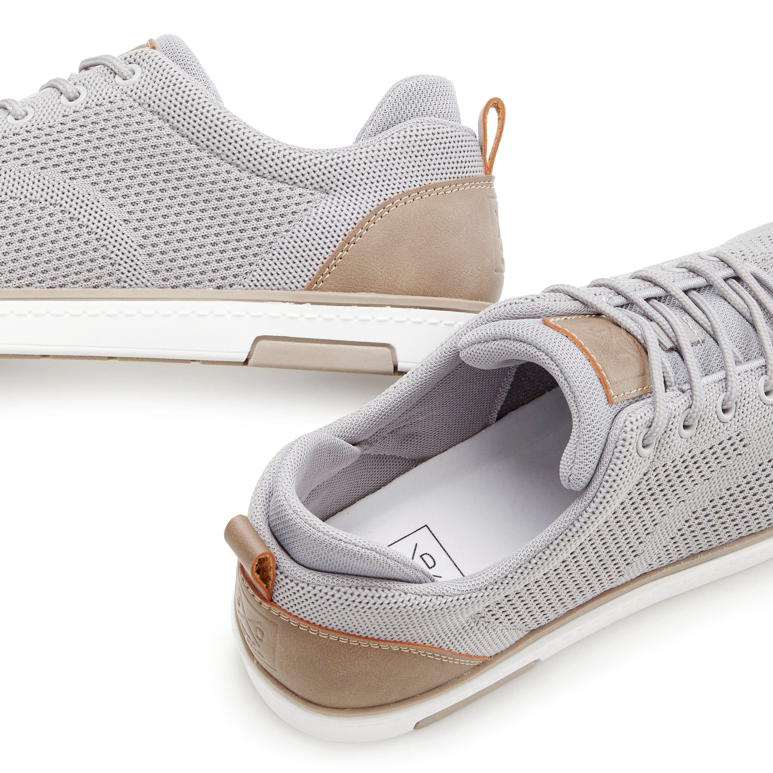 John Devin Sneakers Veterschoenen met mesh-look, vrijetijdsschoen, lage schoen unisex vegan