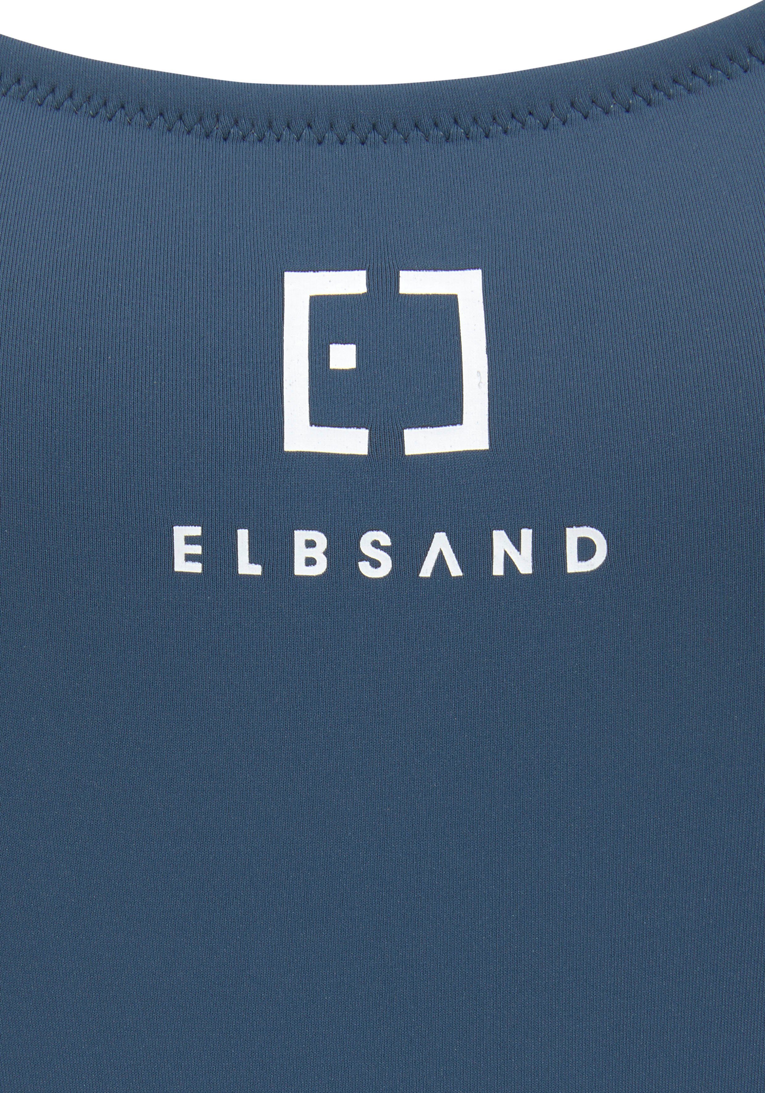 Elbsand Badpak met merkopschriften in contrastkleur