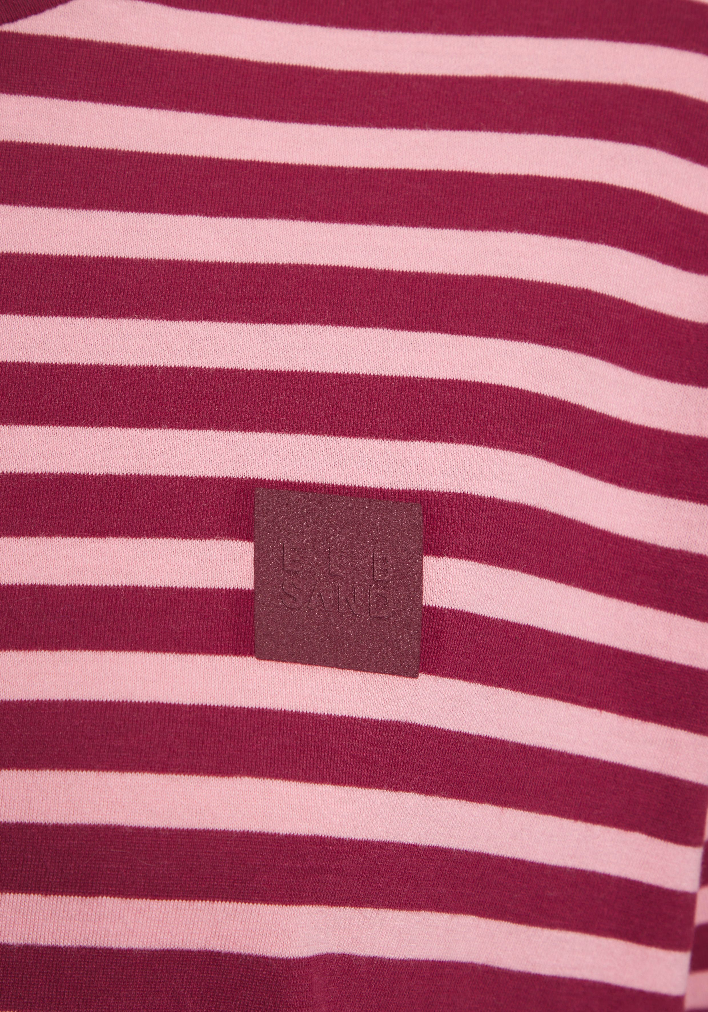 Elbsand T-shirt met halflange mouwen en streeplook