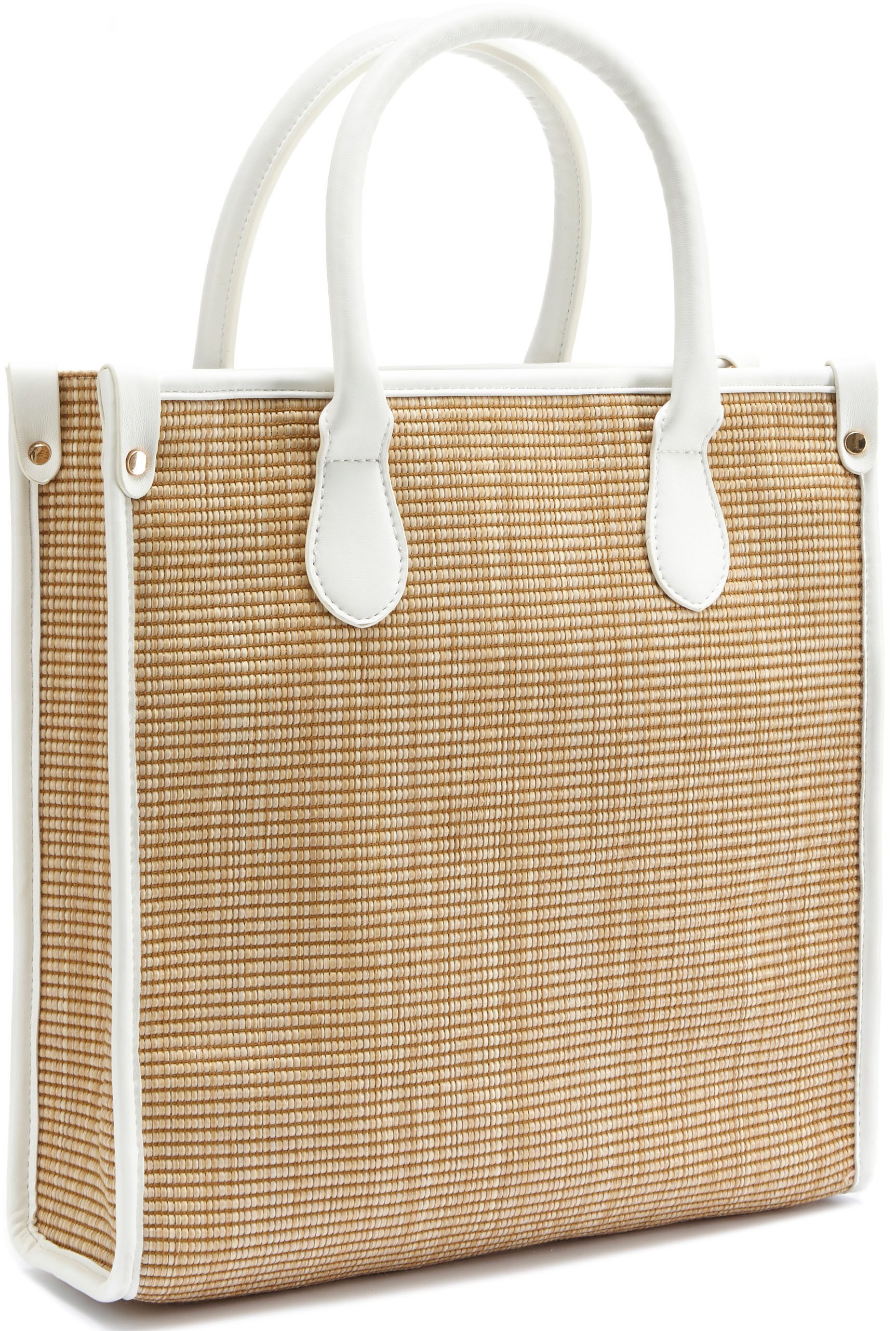 Vivance Shopper Strandtas Schoudertas, mandtas, draagtas, bamboe-look VEGAN