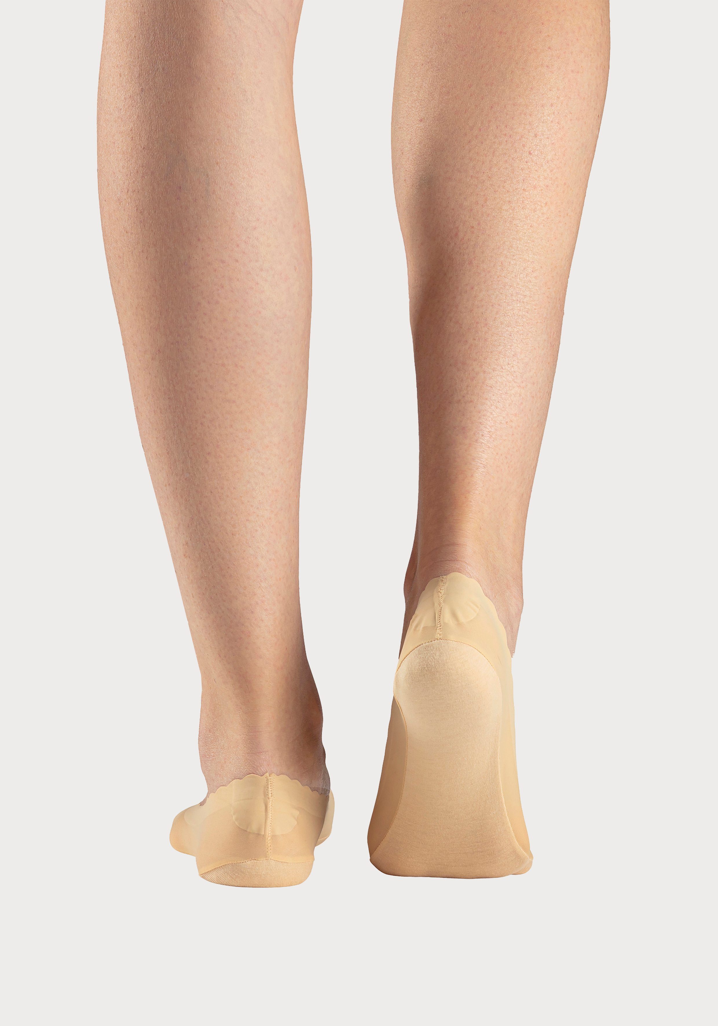 Lascana Footies niet opdringerig, met katoenzool (set, 3 paar)