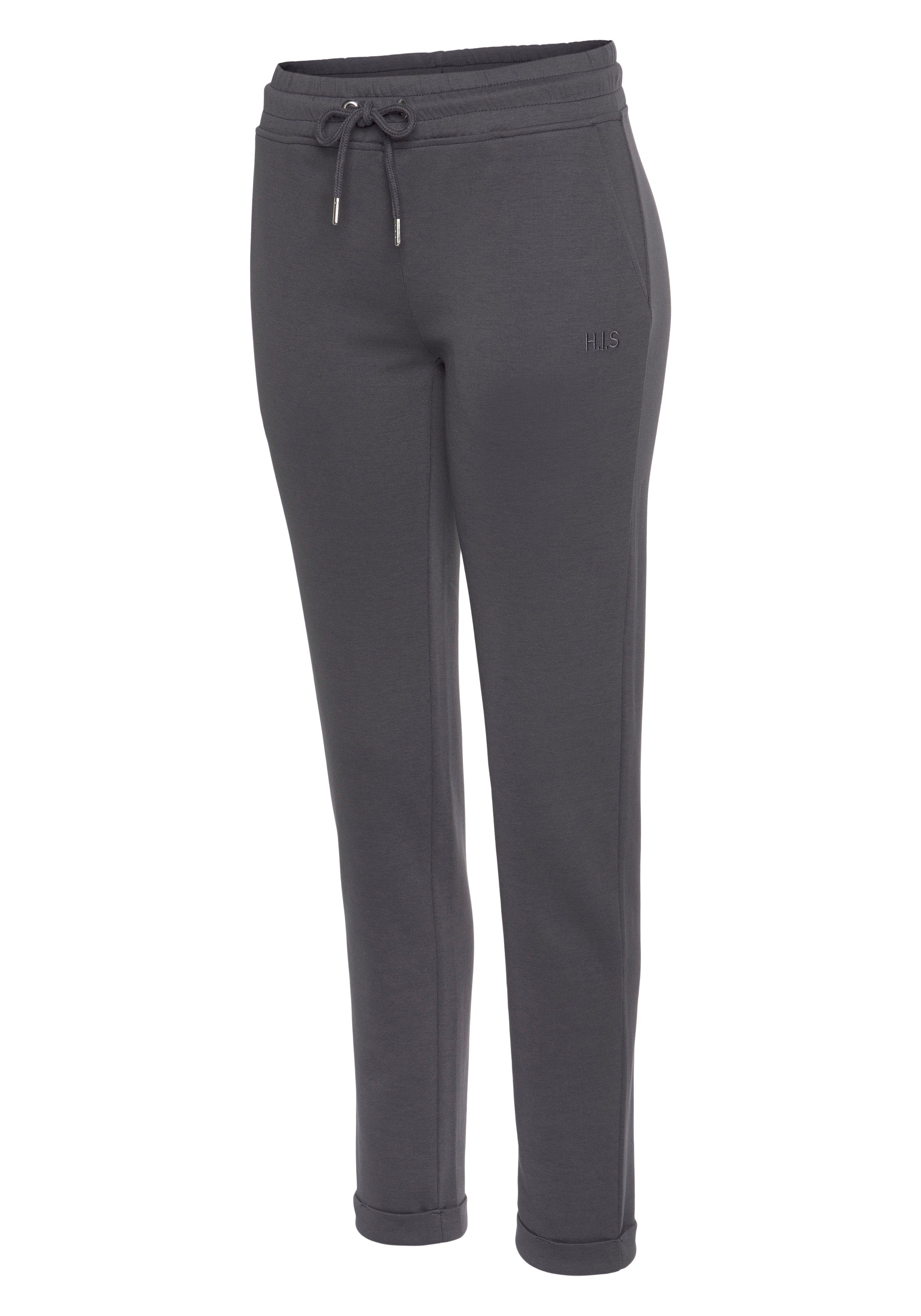 H.I.S Sweatbroek / relaxbroek / sweatbroek Slipbroek met kleine omslag aan de zoom, loungewear
