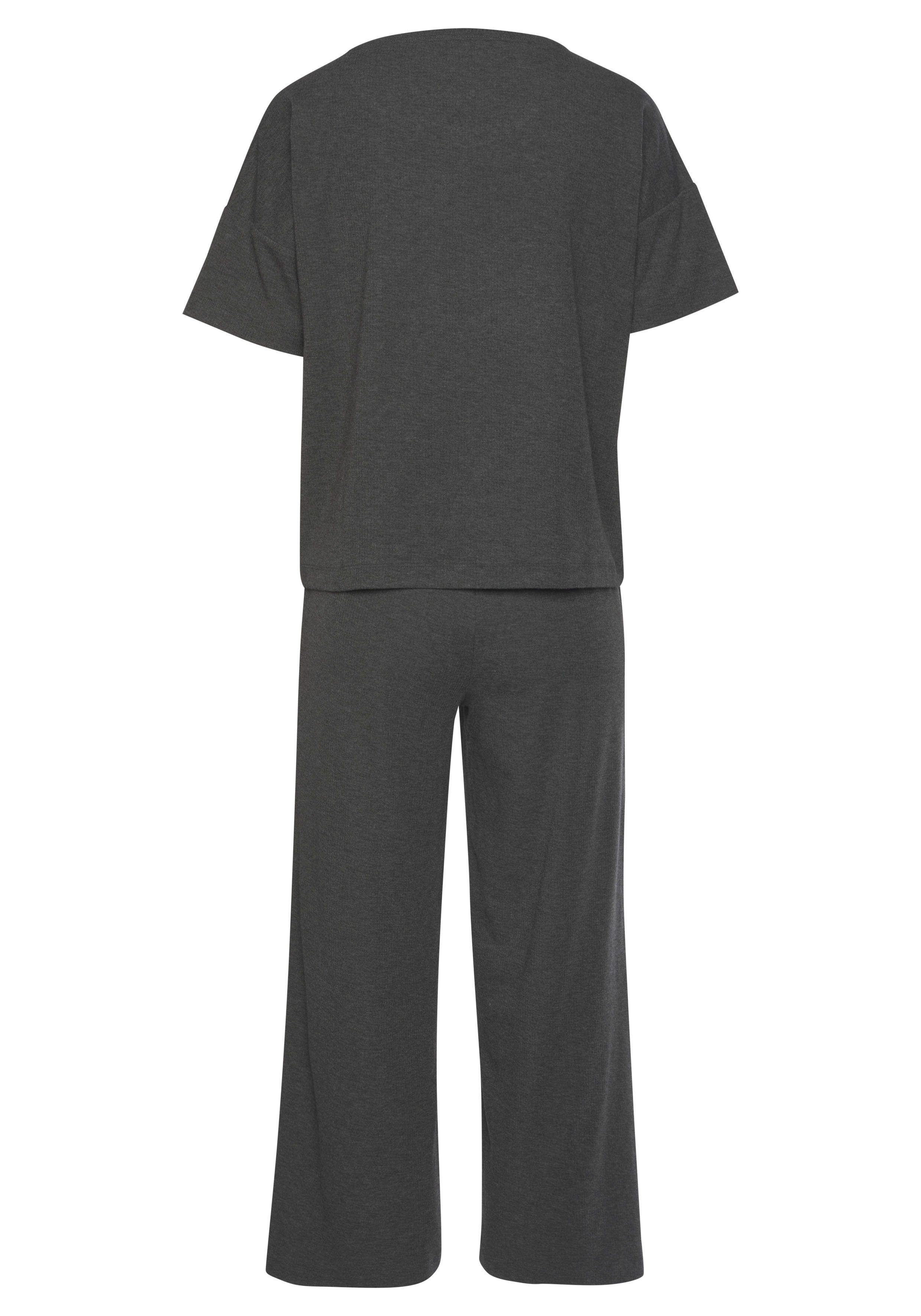 Vivance Dreams Pyjama in zachte ribkwaliteit (2-delig, 1 stuk)