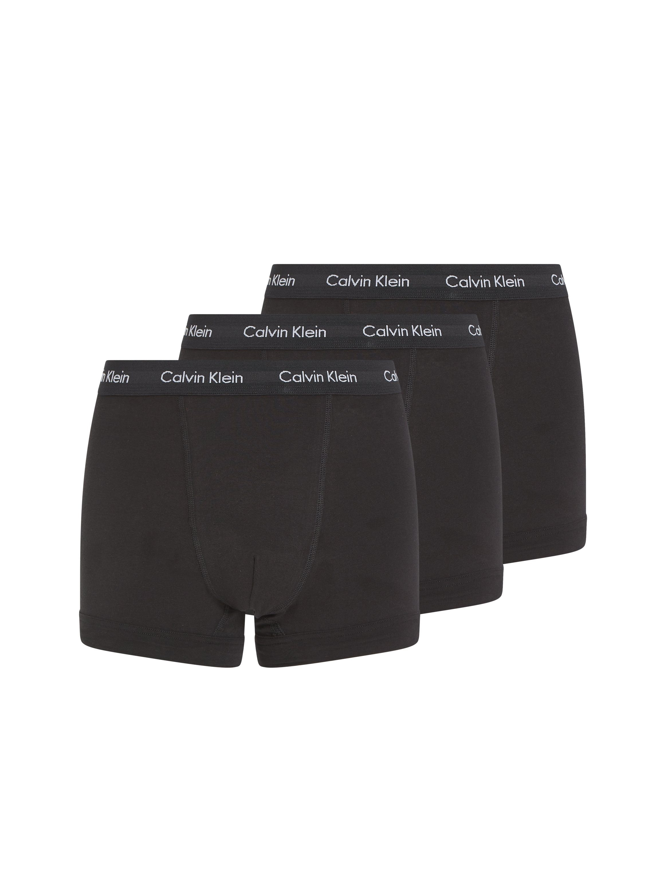 Calvin Klein Trunk in uni-zwart (3 stuks)