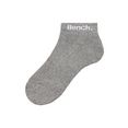 bench. korte sokken met badstof, halve voet (12 paar) grijs