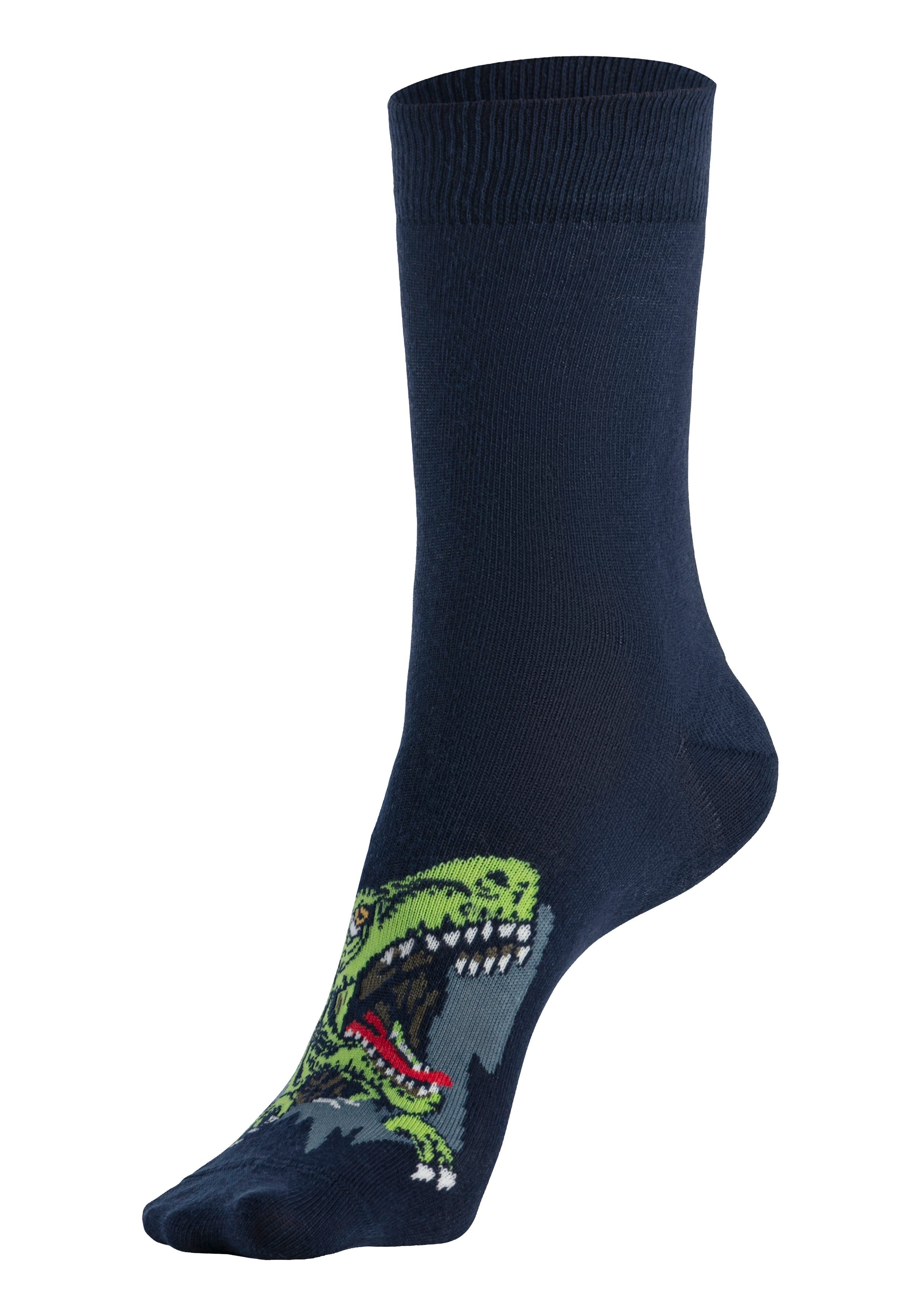 H.I.S Sokken met dinosaurusmotieven (set, 5 paar)