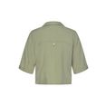 lascana blouse met korte mouwen met knoopdetail groen