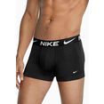 nike underwear functionele boxershort trunk 3pk in zachte microvezelkwaliteit (3 stuks) zwart
