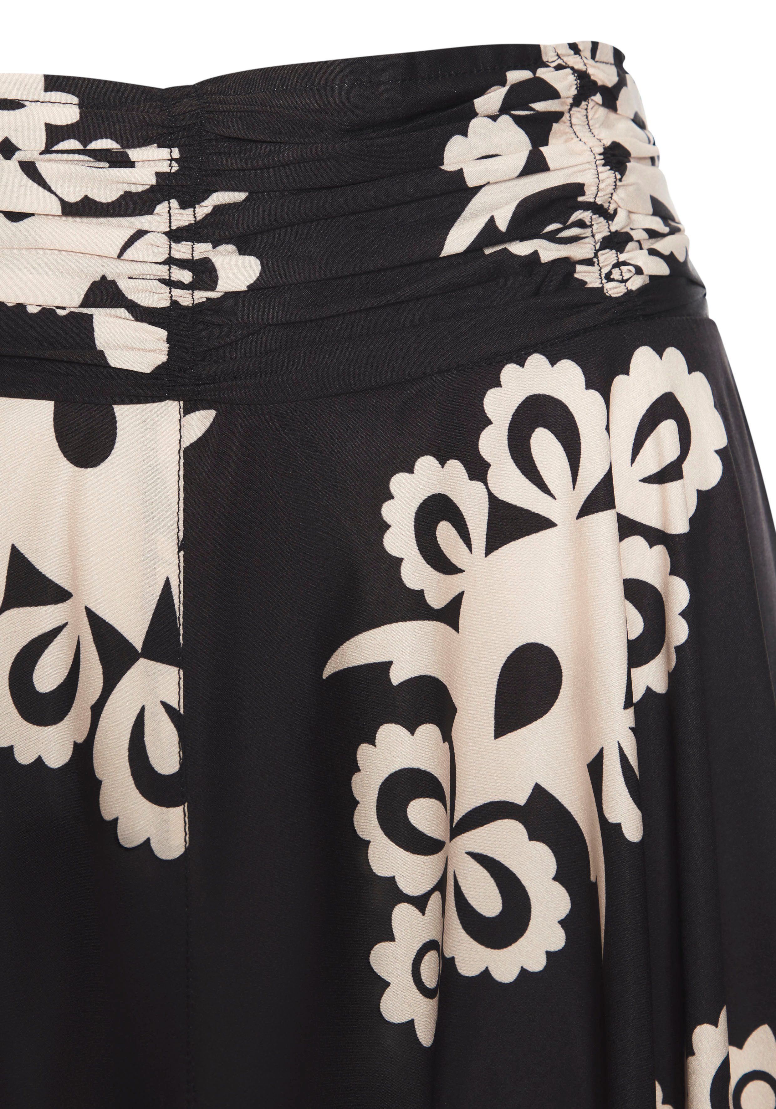 Lascana Broekrok met alloverdruk, culotte, strijkvrij
