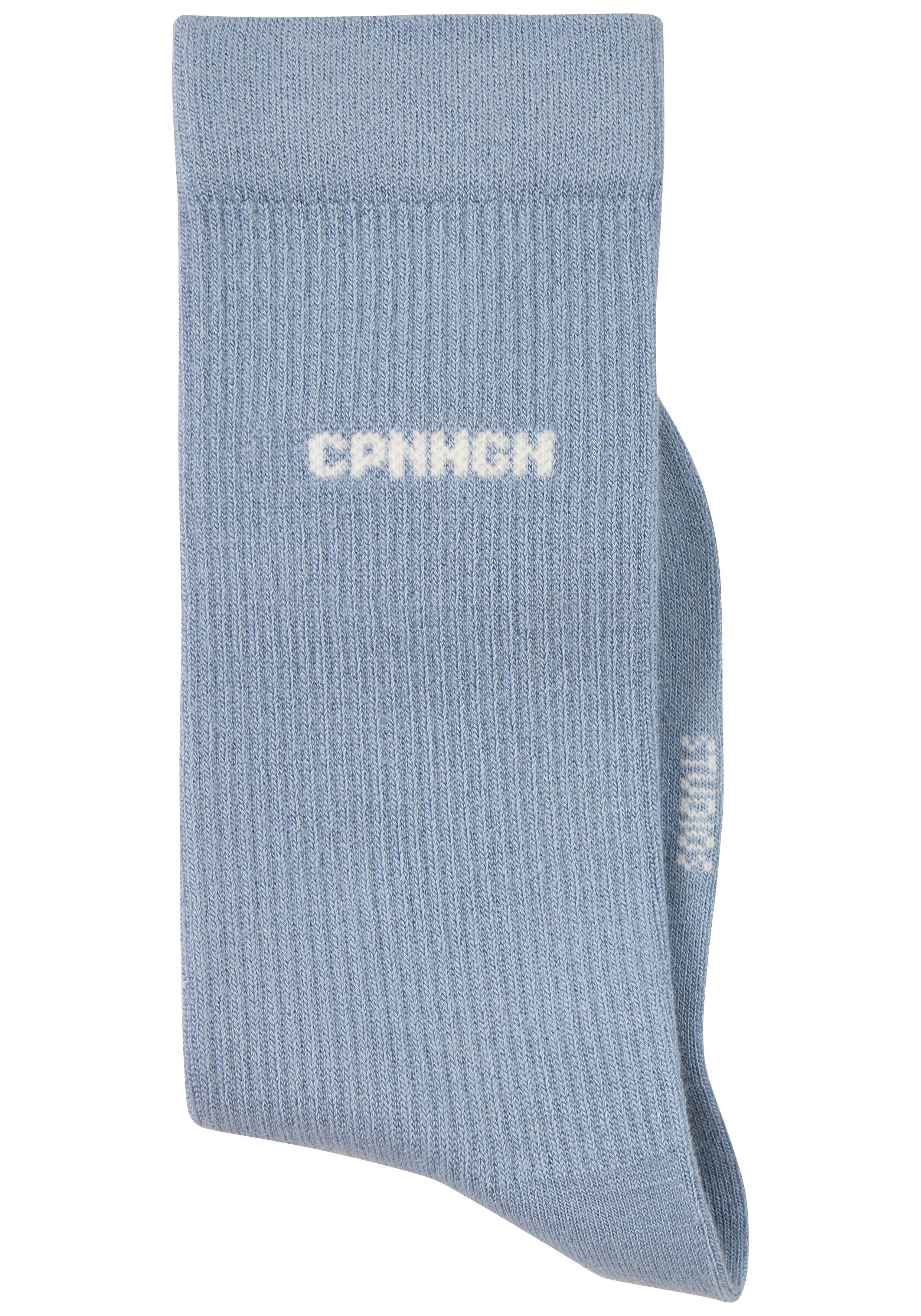 Copenhagen Studios Basic sokken met ribstructuur en borduursel (set, 3 paar)