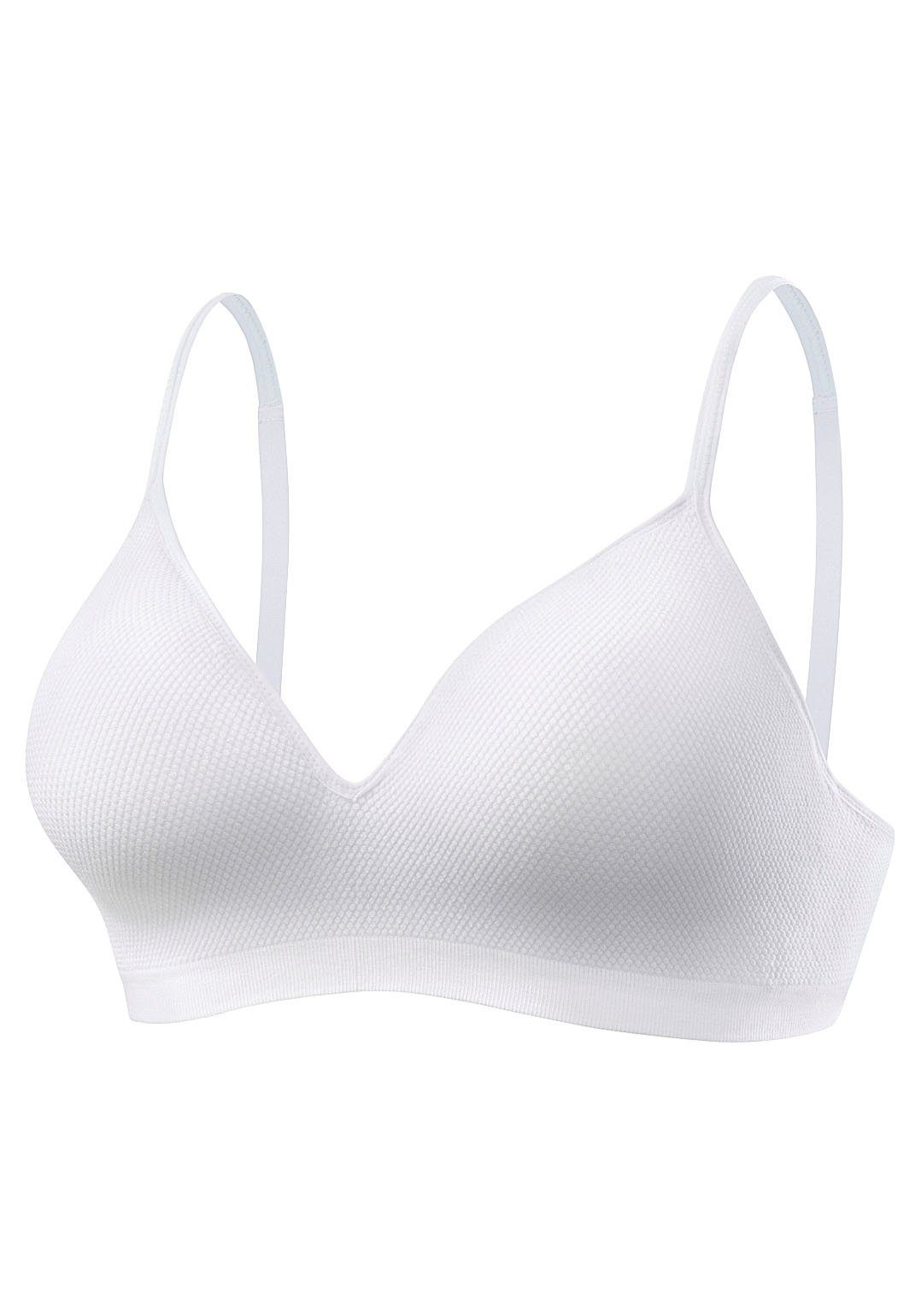 Lascana Push-up-bh COMFY BRA zonder beugels in zachte katoenen stof, basic lingerie