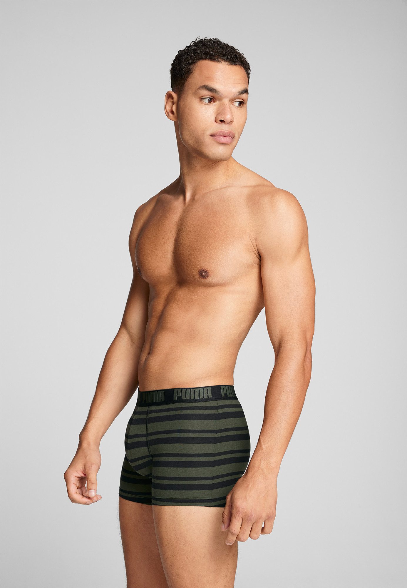 PUMA Boxershort PUMA MEN EVERYDAY STRIPED BOXERS 2P (2 stuks, Set van 2)