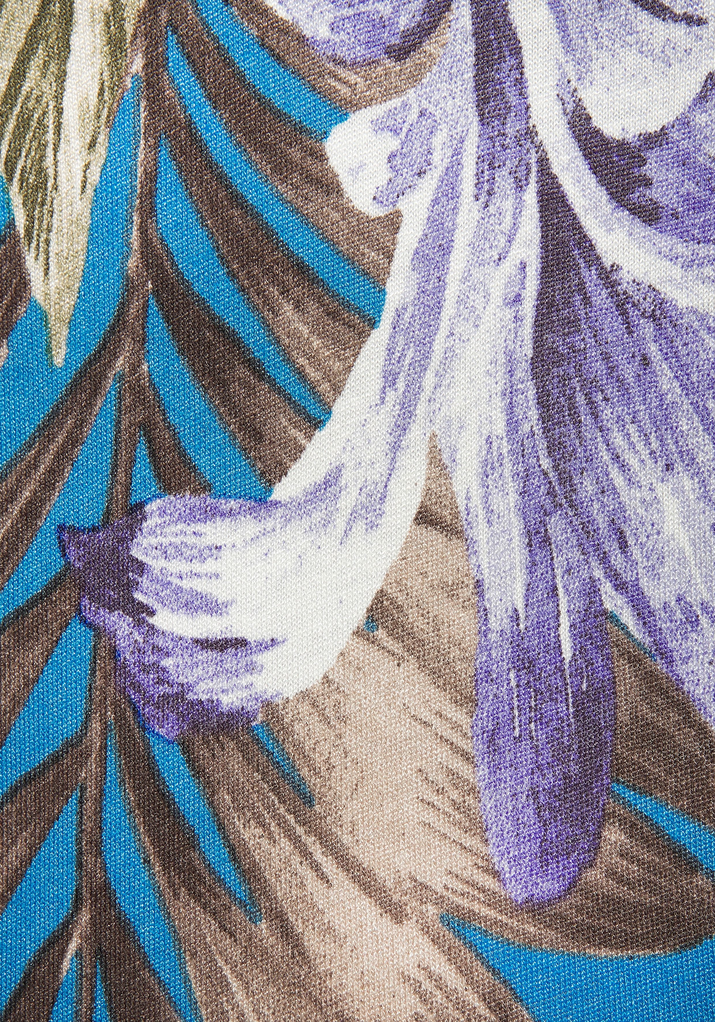 Lascana Mini-jurk met v-hals in alloverprint