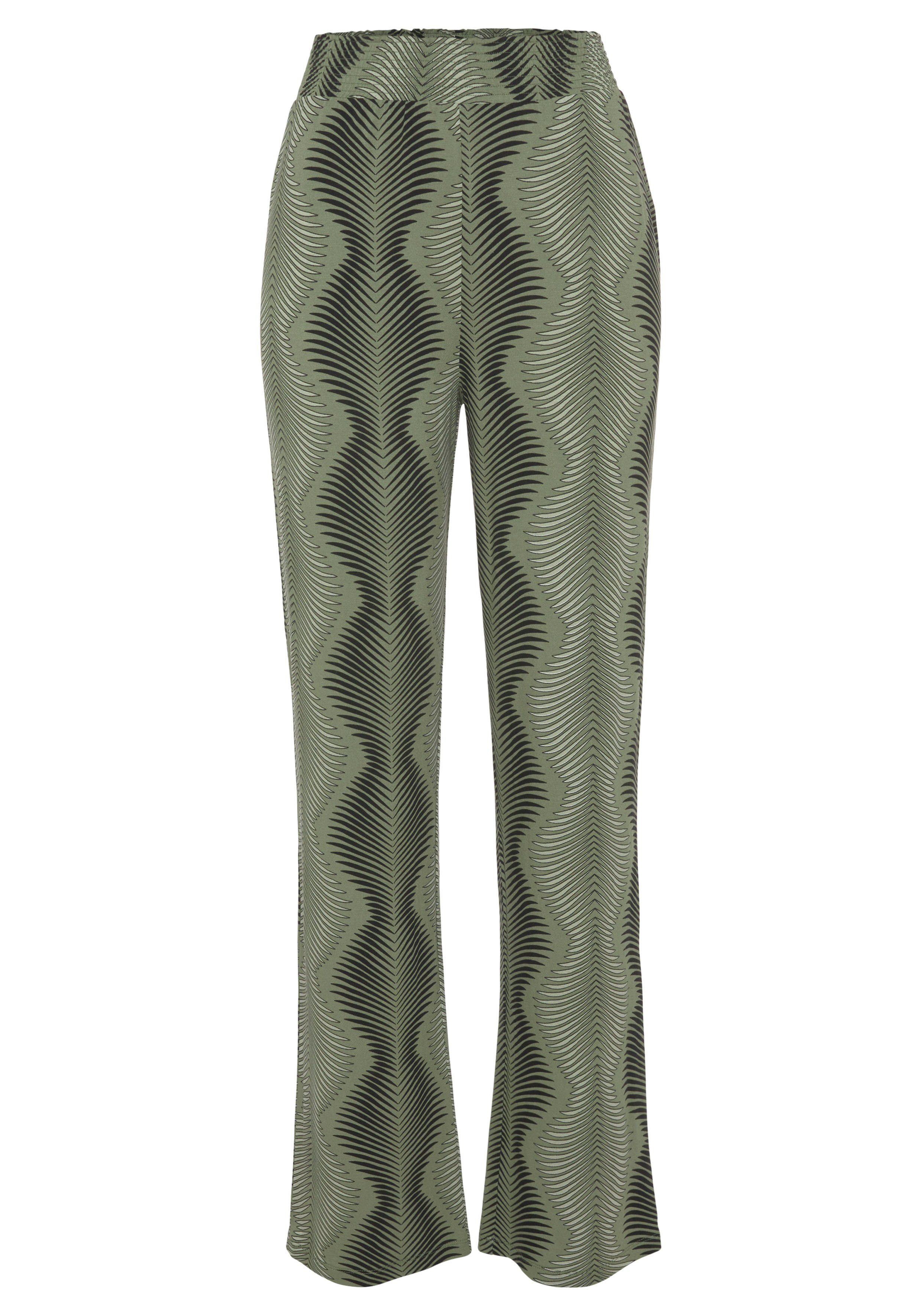 Lascana Pyjamabroek met grafische print all-over