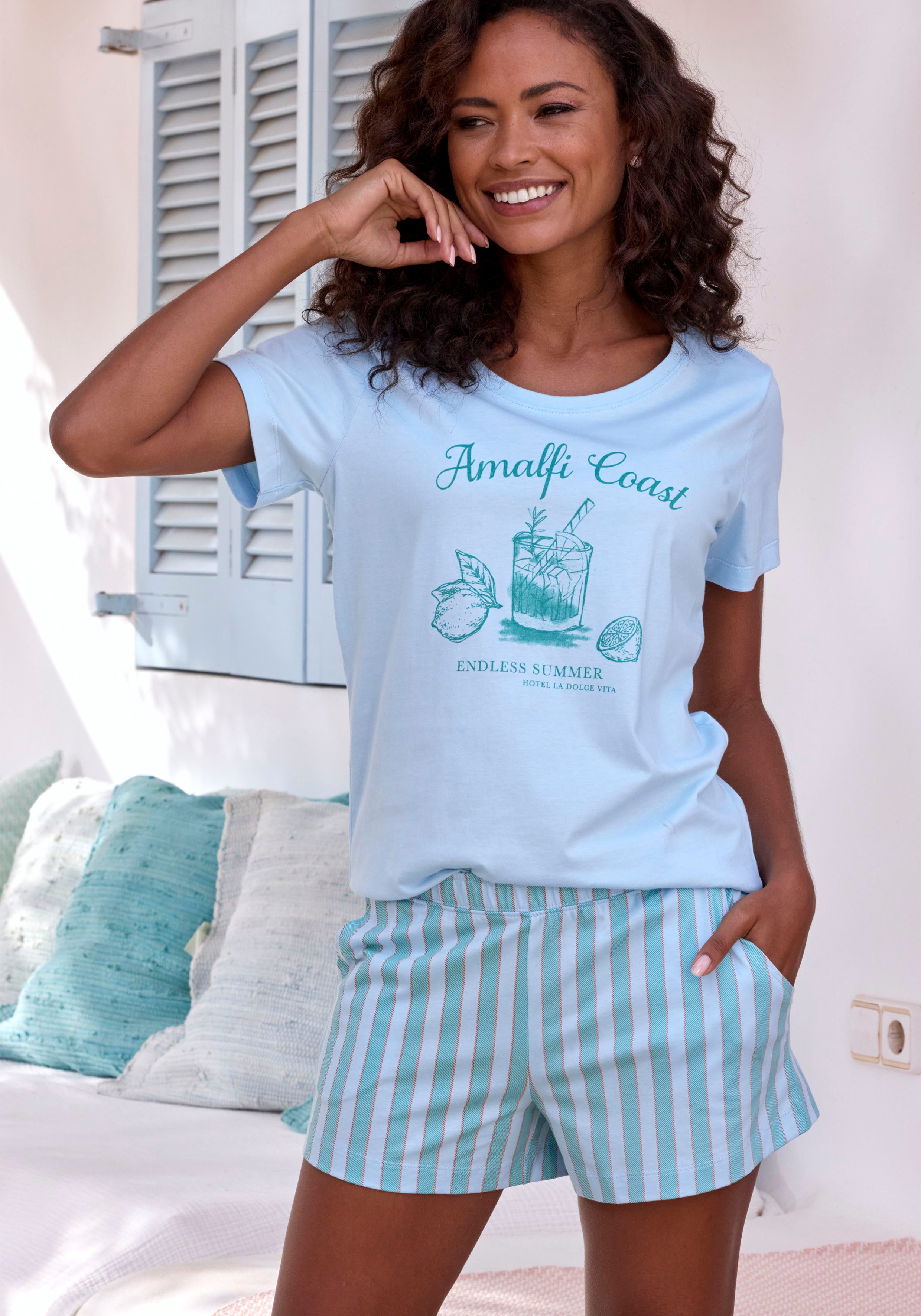 Vivance Dreams Pyjama top met mooie frontprint