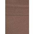 lascana comfortbroek in zachte tricotkwaliteit bruin