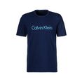 calvin klein t-shirt homewear met calvin klein-print blauw