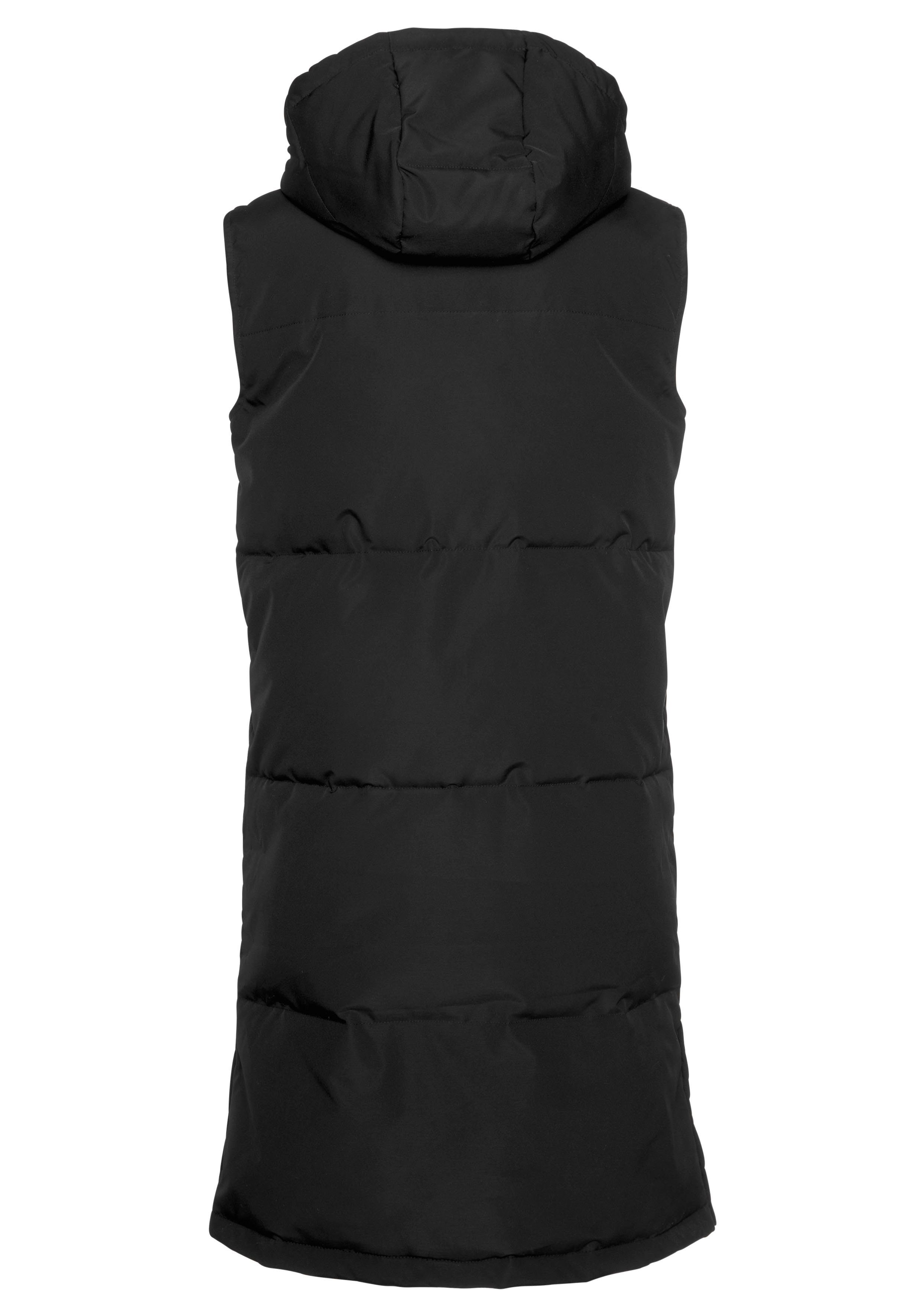 Lascana Bodywarmer met breedtestiksels in een lang model