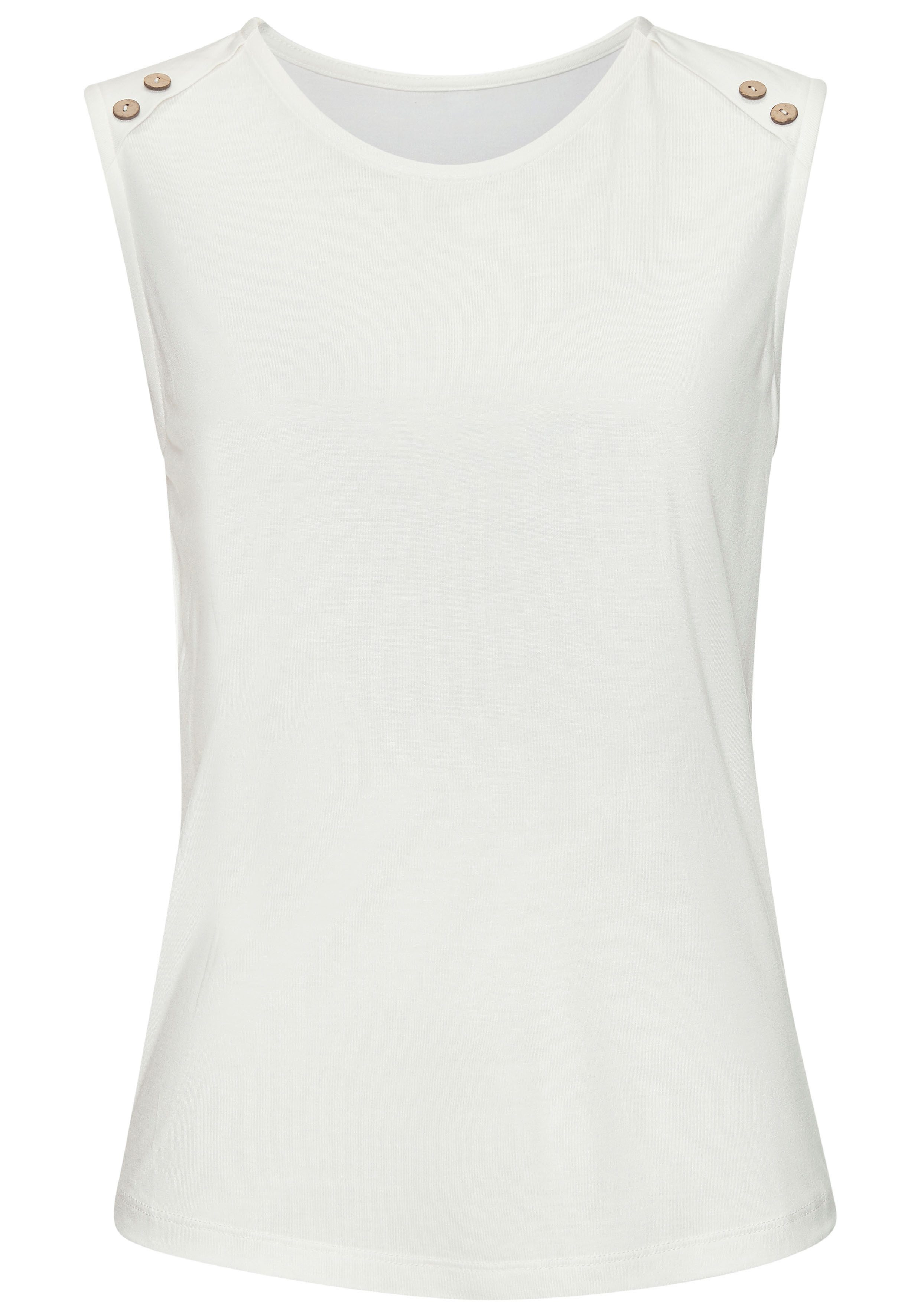 Lascana Strandtop strandtops maat 44/46 wit