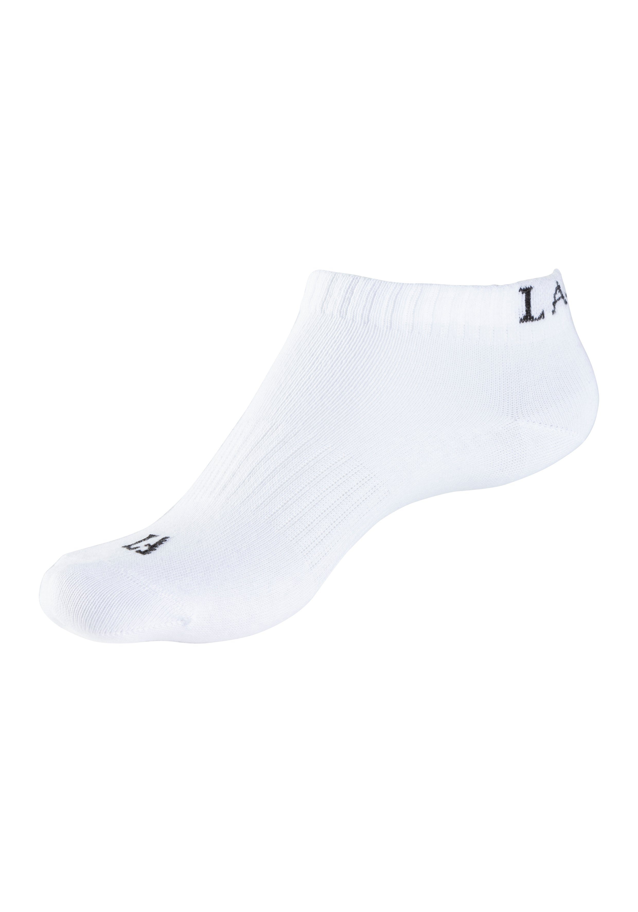 active by Lascana Sneakersokken met ingebreid merklogo (set, 6 paar)
