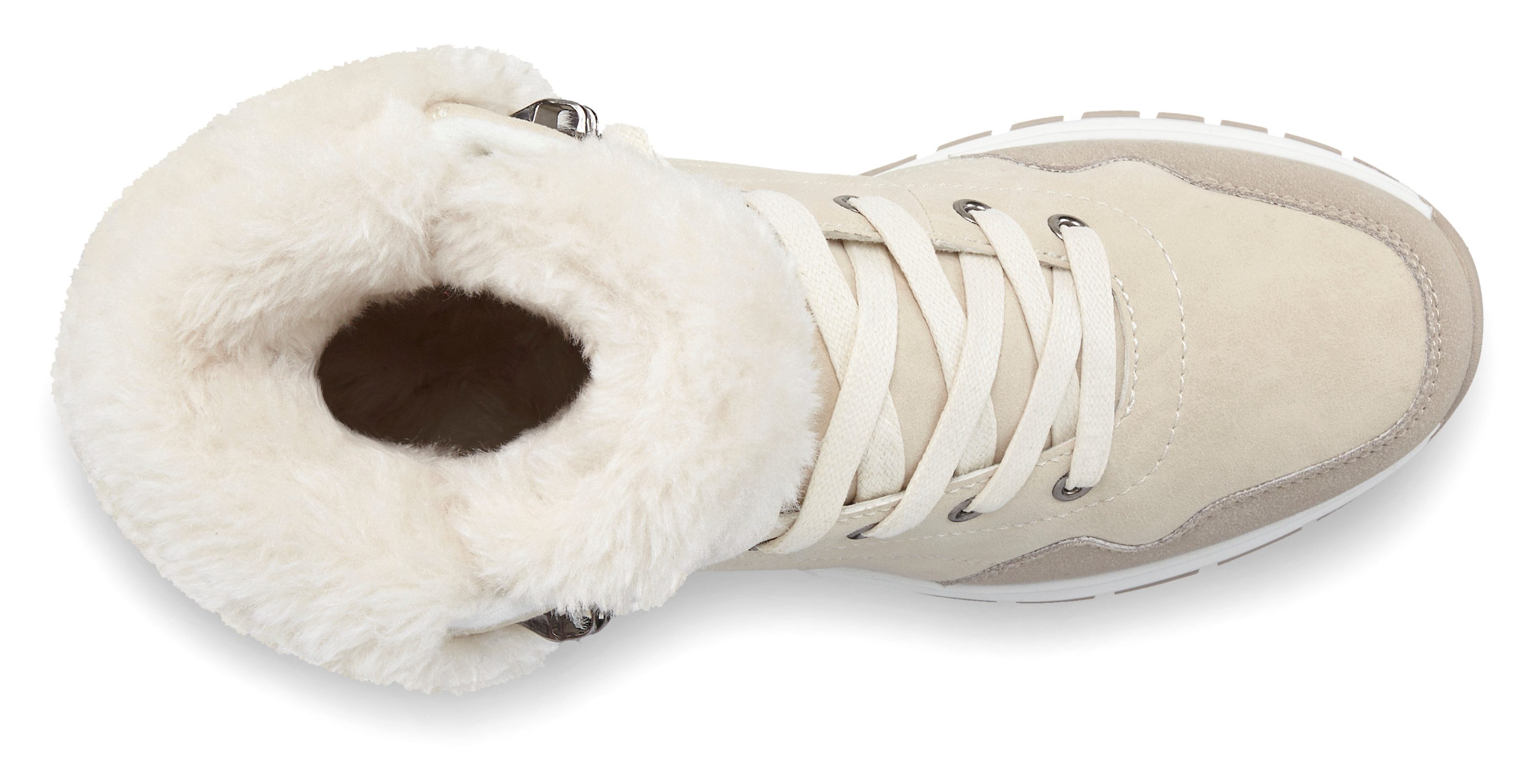 Lascana Winterlaarsjes High top sneaker, veterschoen, boots, laars van waterafstotend materiaal met warmfutter vegan