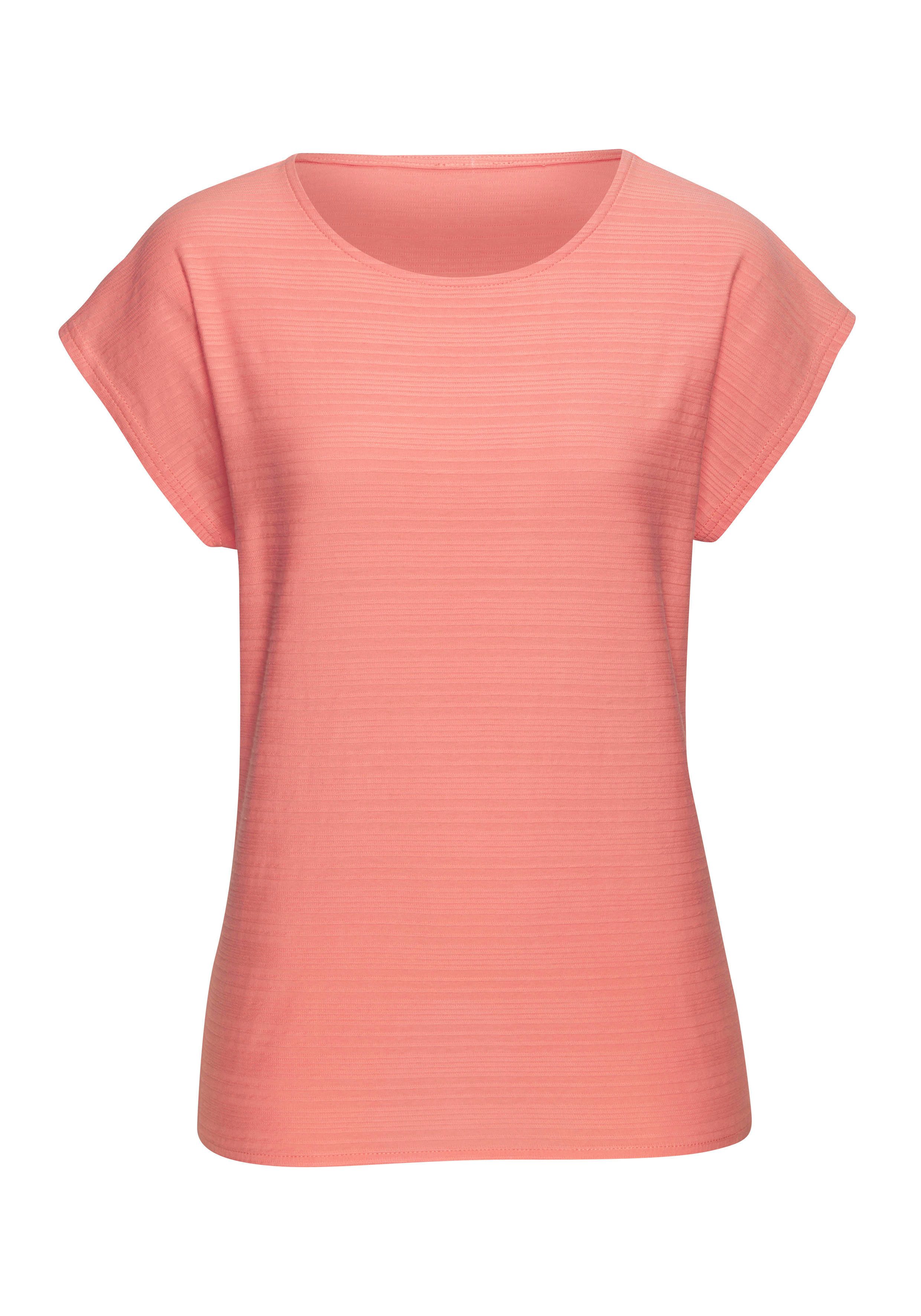 Vivance T-shirt Met modieuze streepstructuur in een zachte katoenkwaliteit (set)