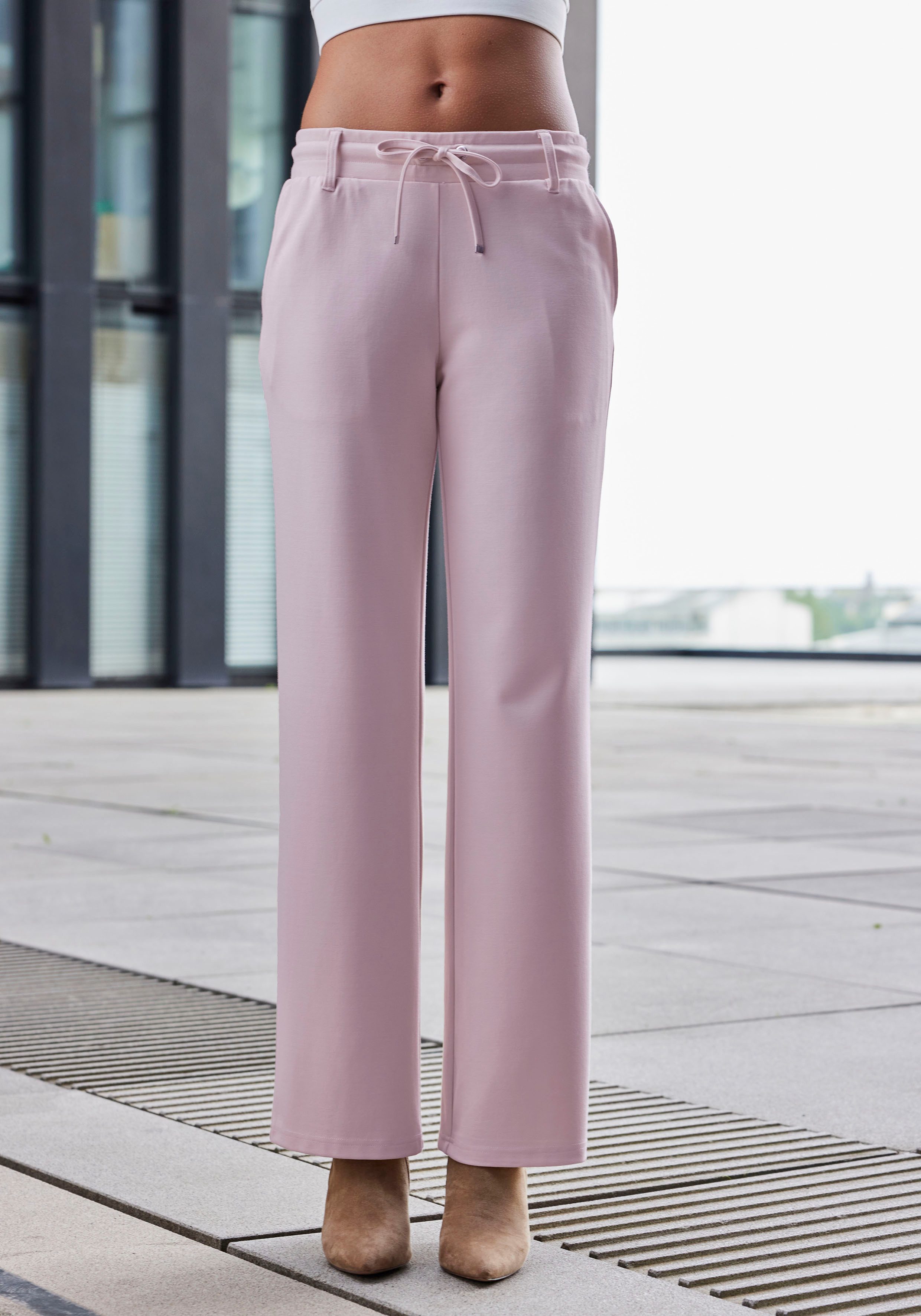 Lascana Homewearbroek in zacht vloeiend materiaal, loungewear