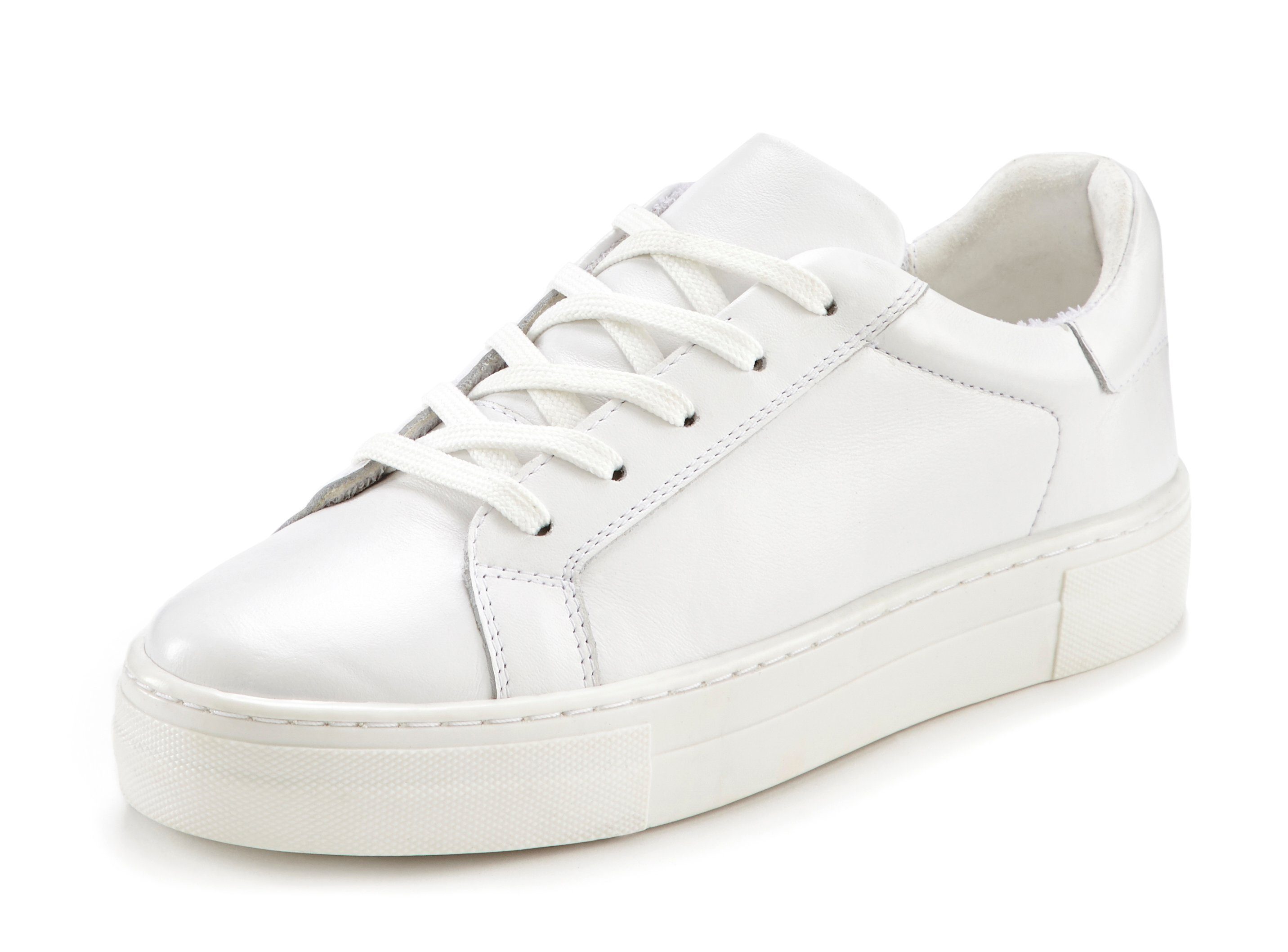 Elbsand Sneakers Veterschoen, vrijetijdsschoen, leer, zachte frotté binnenvoering
