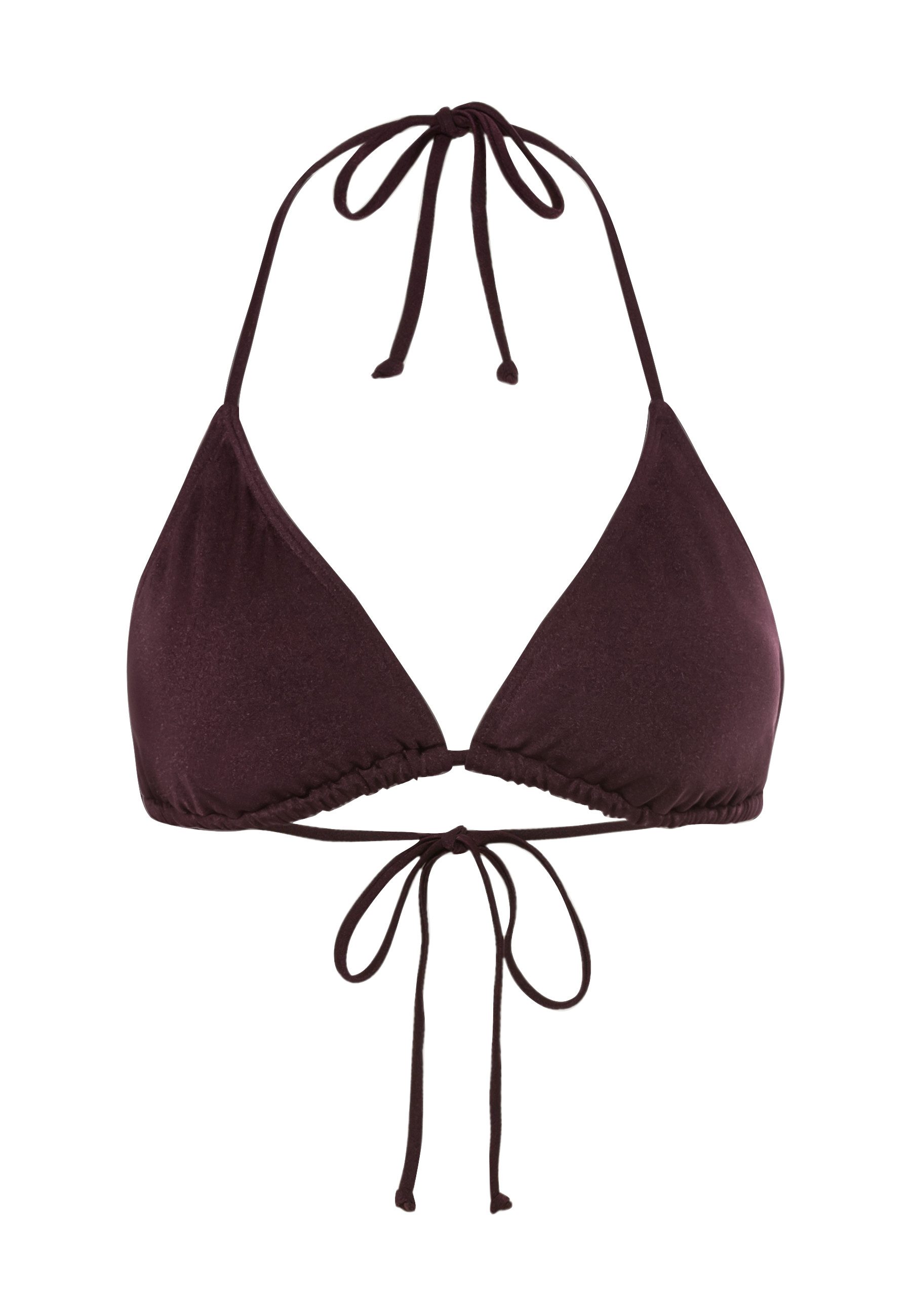 LSCN by LASCANA Triangel-bikinitop Nele met glanzende coating