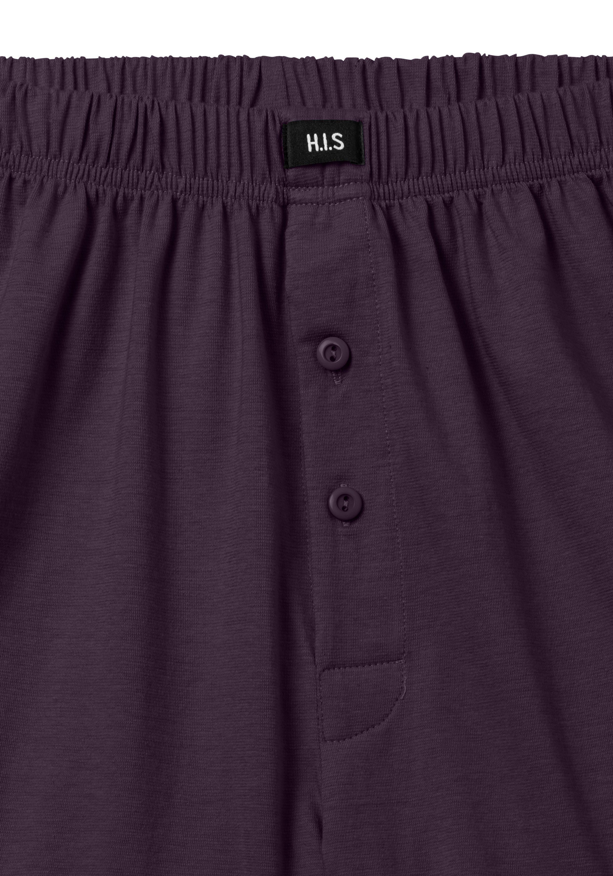 H.I.S Wijde boxershort Heren boxer wijdte pasvorm, comfortband, van katoen-stretch (set, 5 stuks)