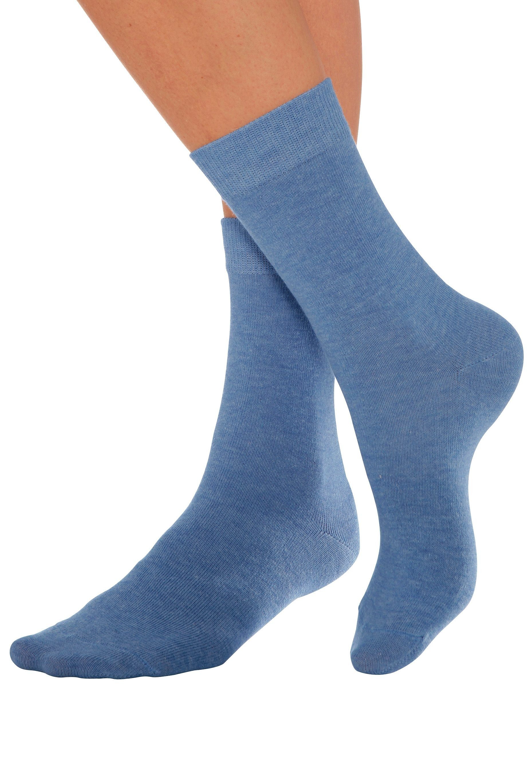Lavana Basic sokken met knelvrije boord (set, 7 paar)