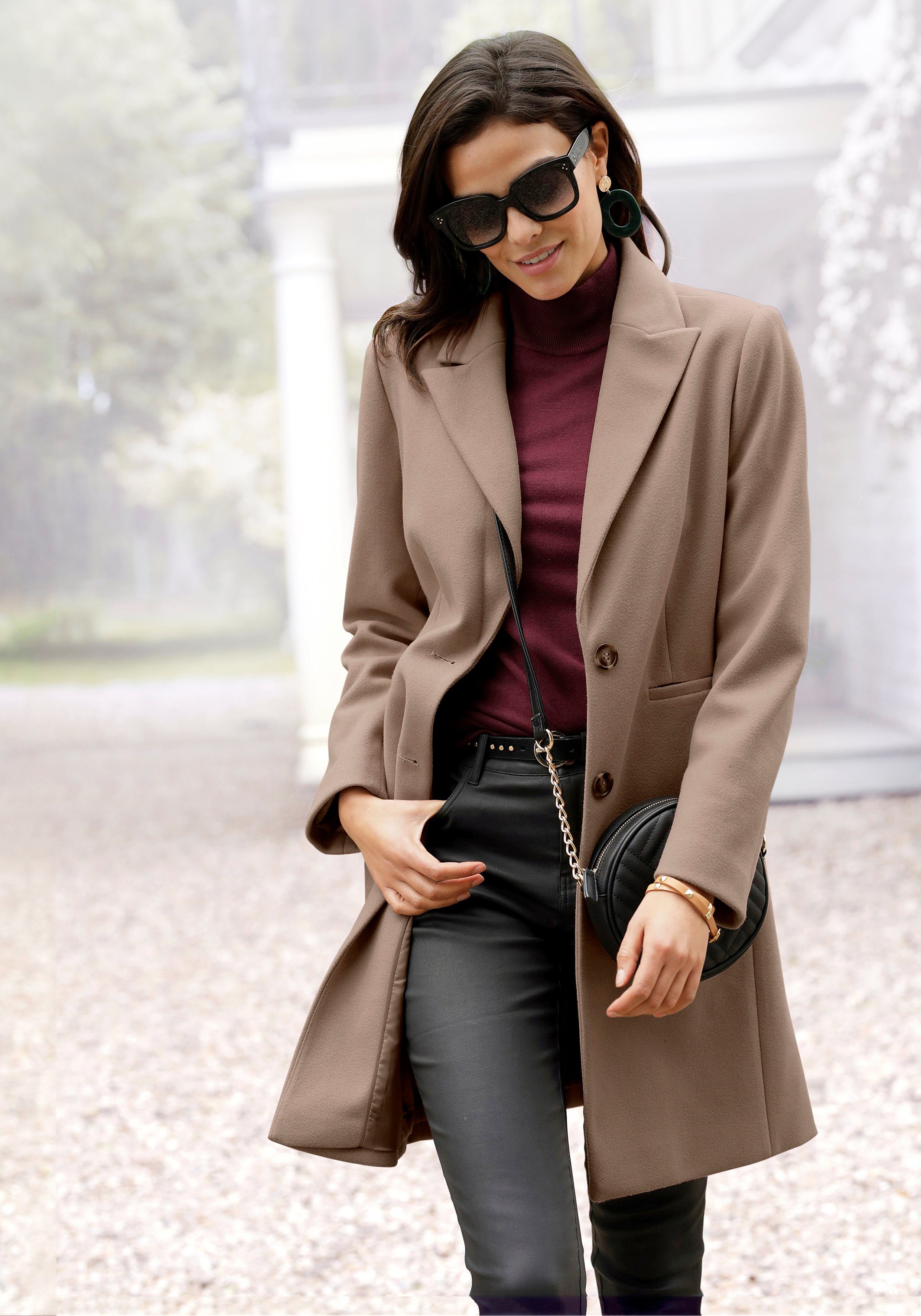 Lascana Korte jas in klassiek ontwerp, damesjas, blazermantel, casual-chic
