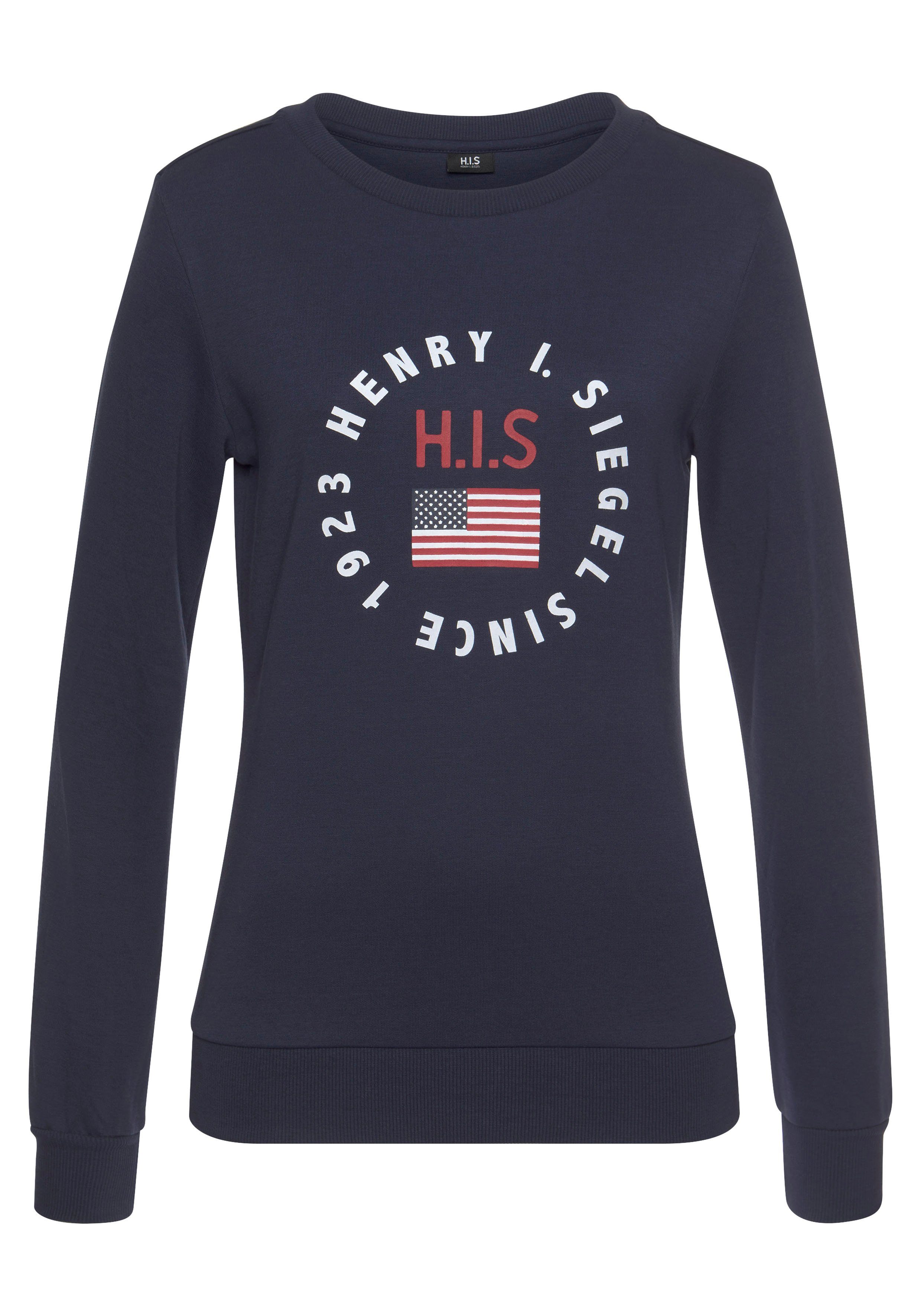 H.I.S Sweatshirt met logoprint, loungepak