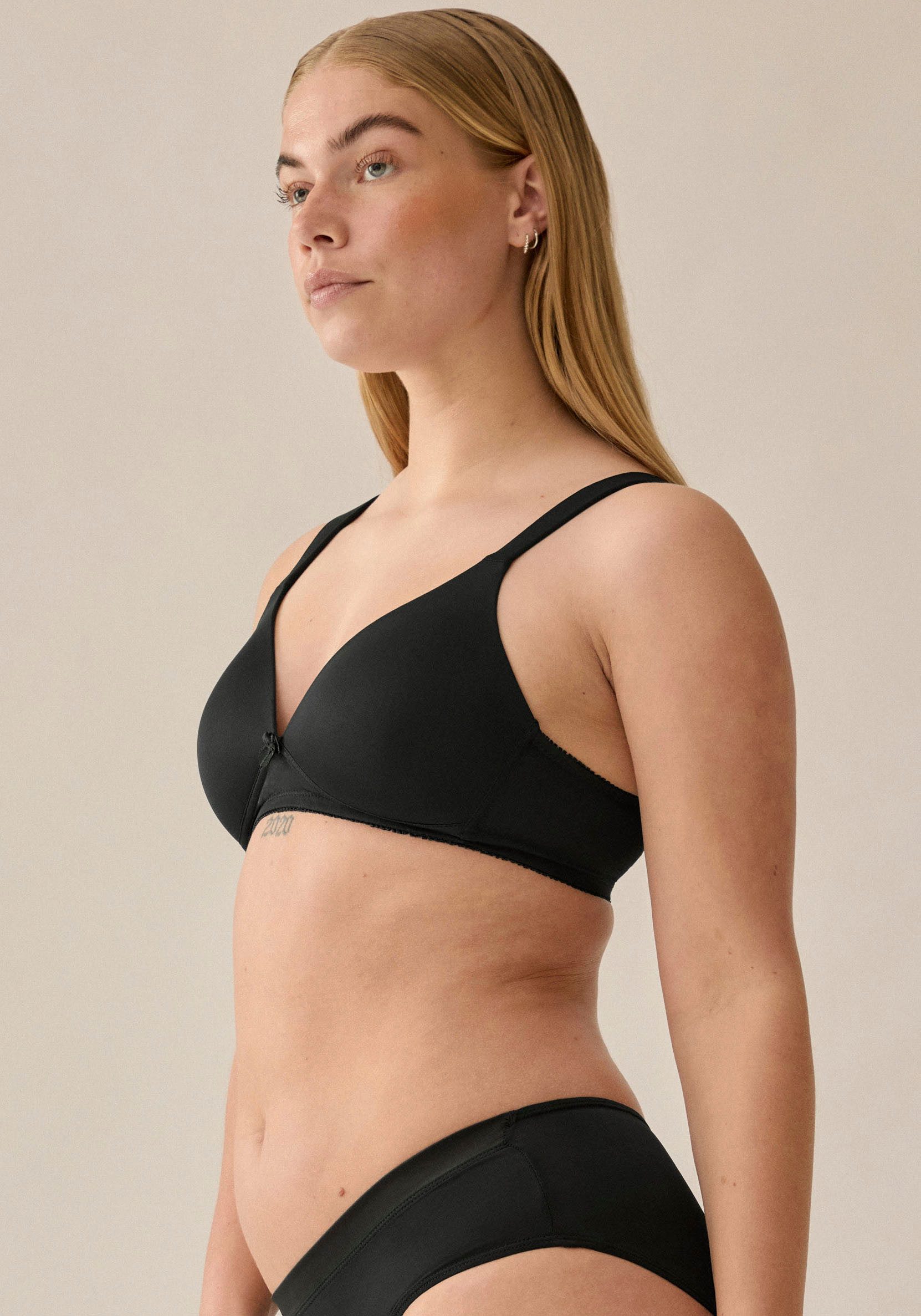 Naturana Soft-bh Soft Cup naadloze schaalcups, gewatteerd, zonder beugel