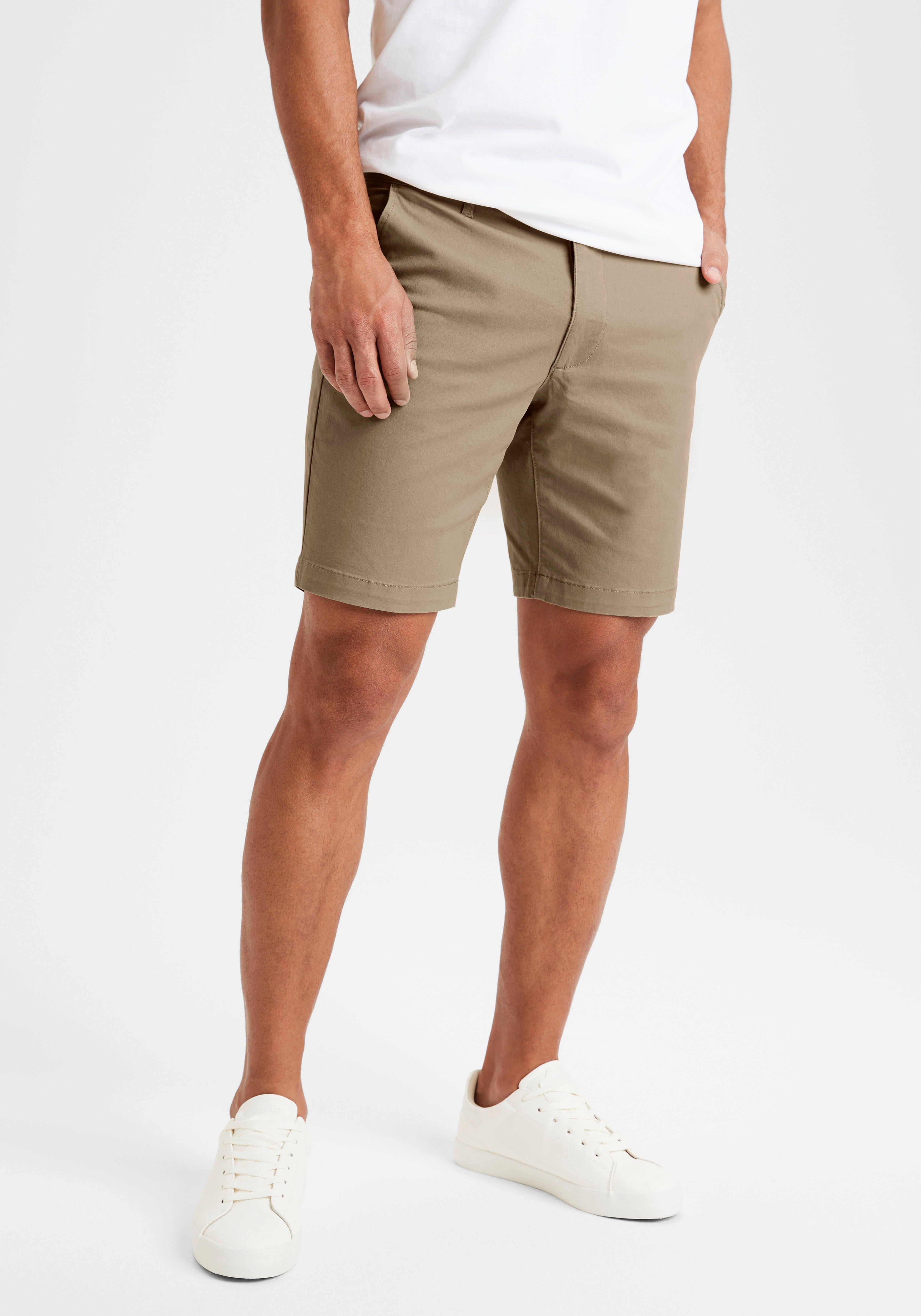 H.I.S Chino-short Regular fit Shorts van elastische katoenkwaliteit