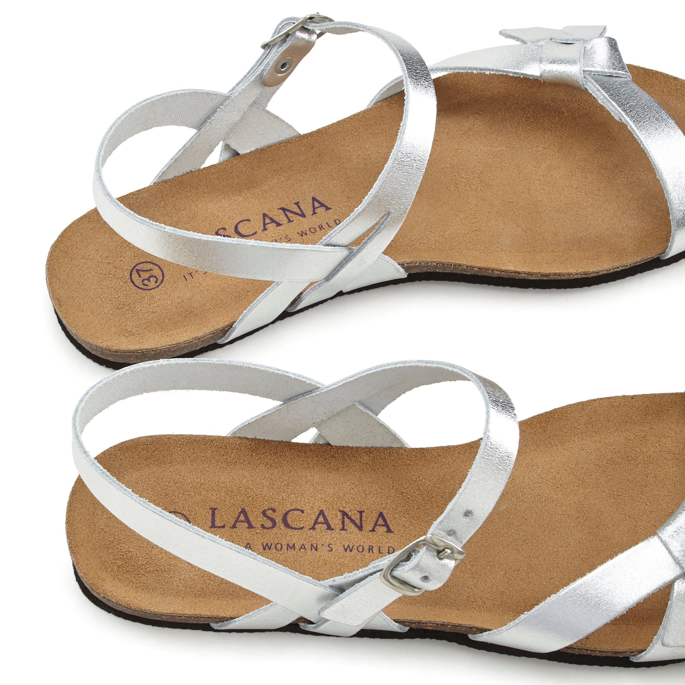 Lascana Sandalen Sandalette, zomerschoen van leer