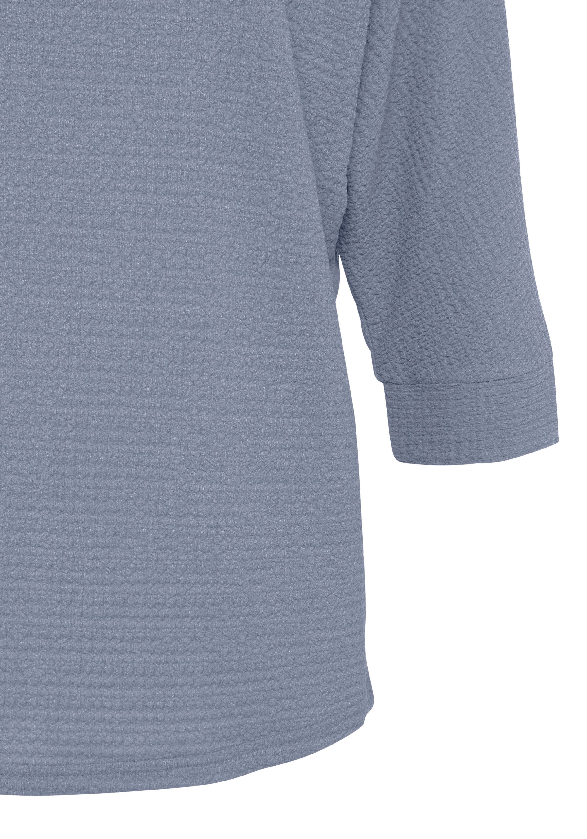 Vivance Shirt met 3/4-mouwen Van kreukvrije crêpe-kwaliteit gemaakt van strijkvrije crêpe stof