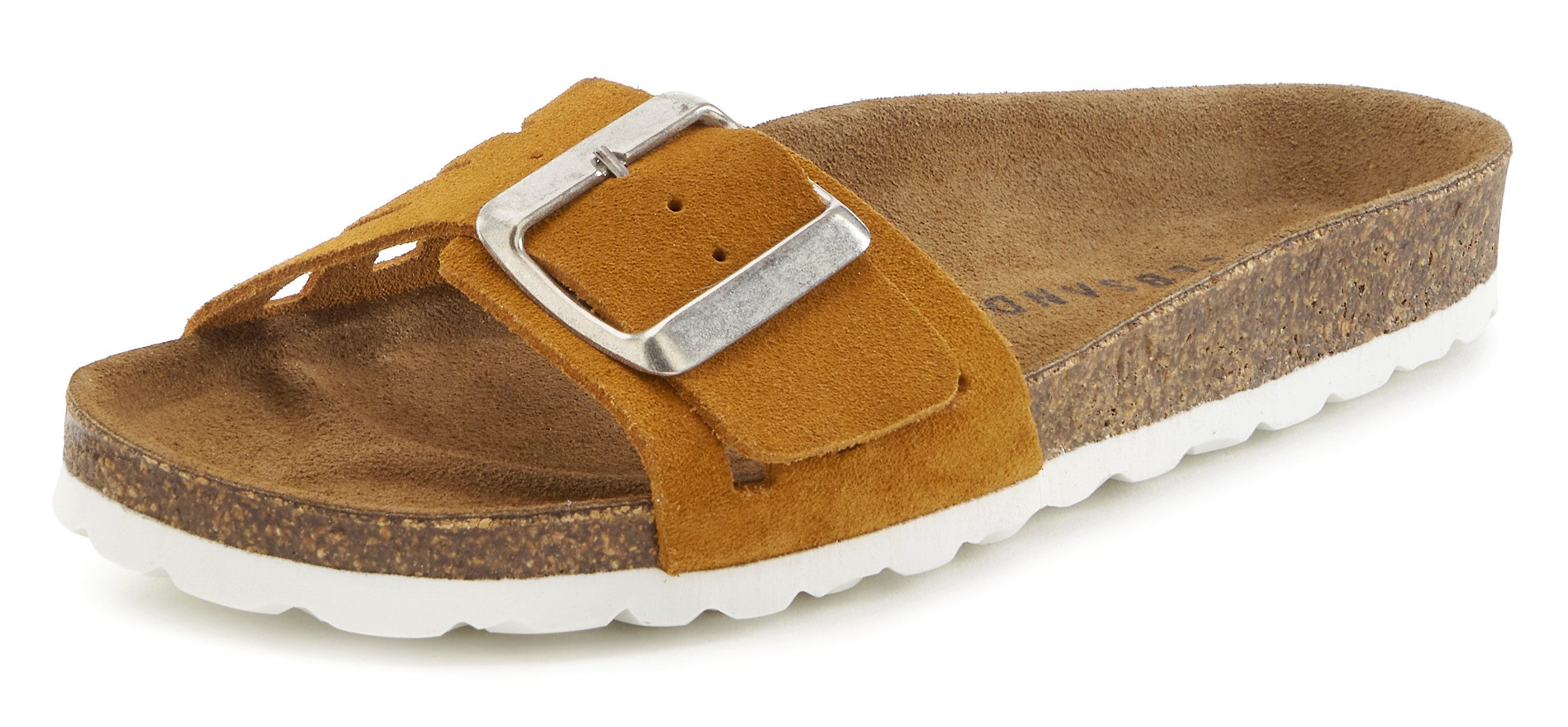 Elbsand Slippers Mule, Sandalen, open schoen van hoogwaardig leer met zacht comfortkurk voetbed
