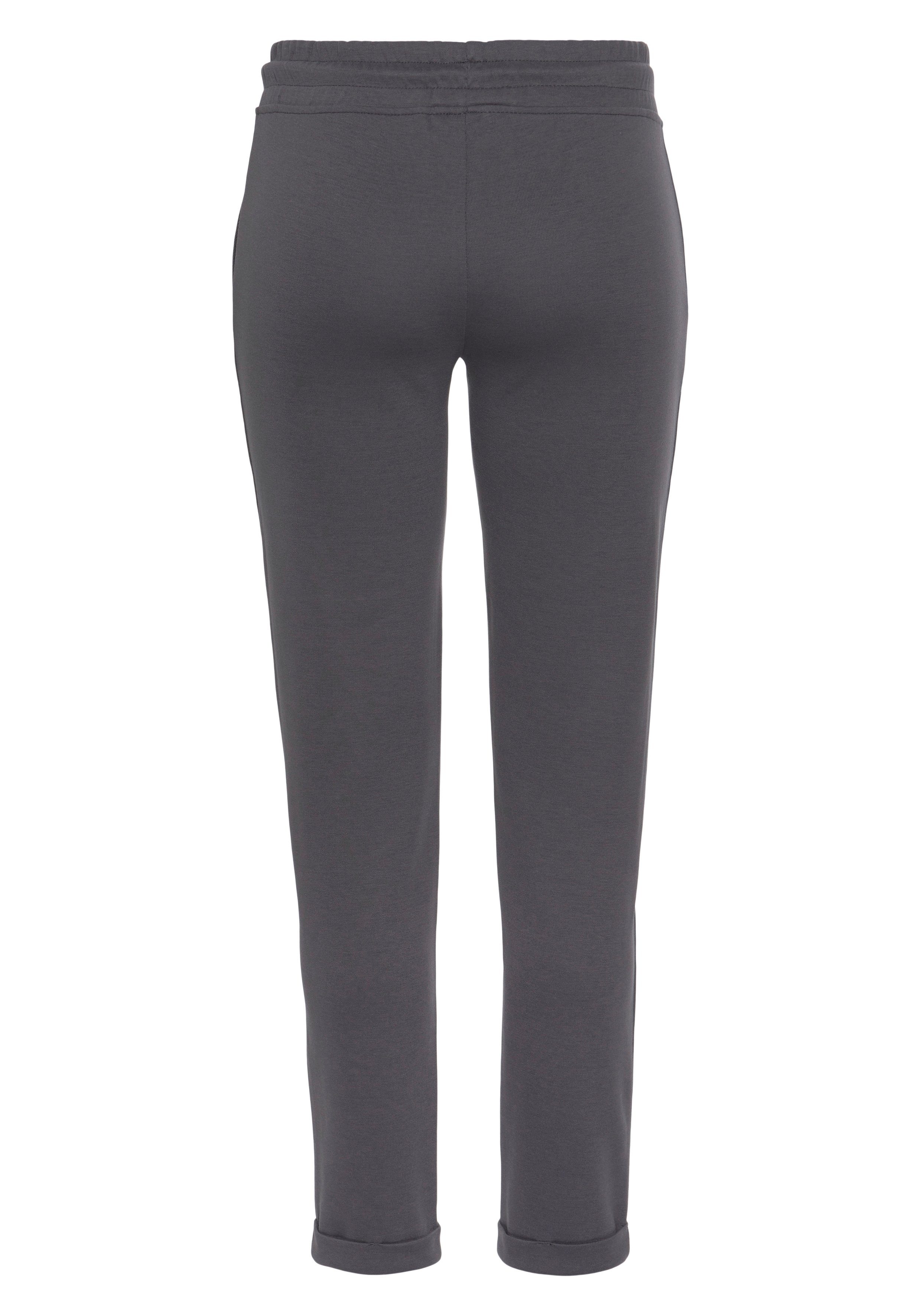 H.I.S Sweatbroek / relaxbroek / sweatbroek Slipbroek met kleine omslag aan de zoom, loungewear